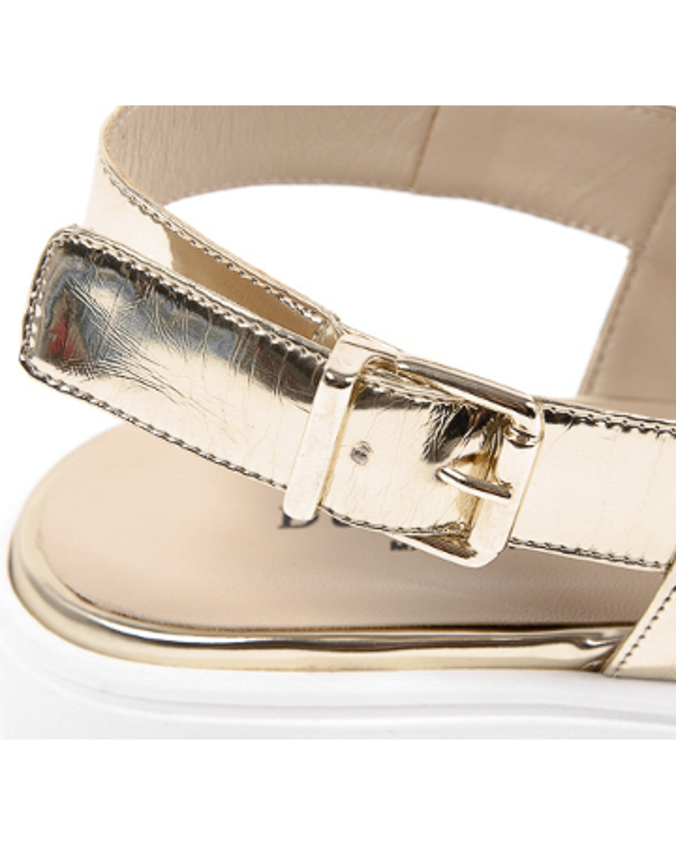 Dee Ocleppo Womens Sandal E3083 SPECCHIO STOP MET PLATINO
