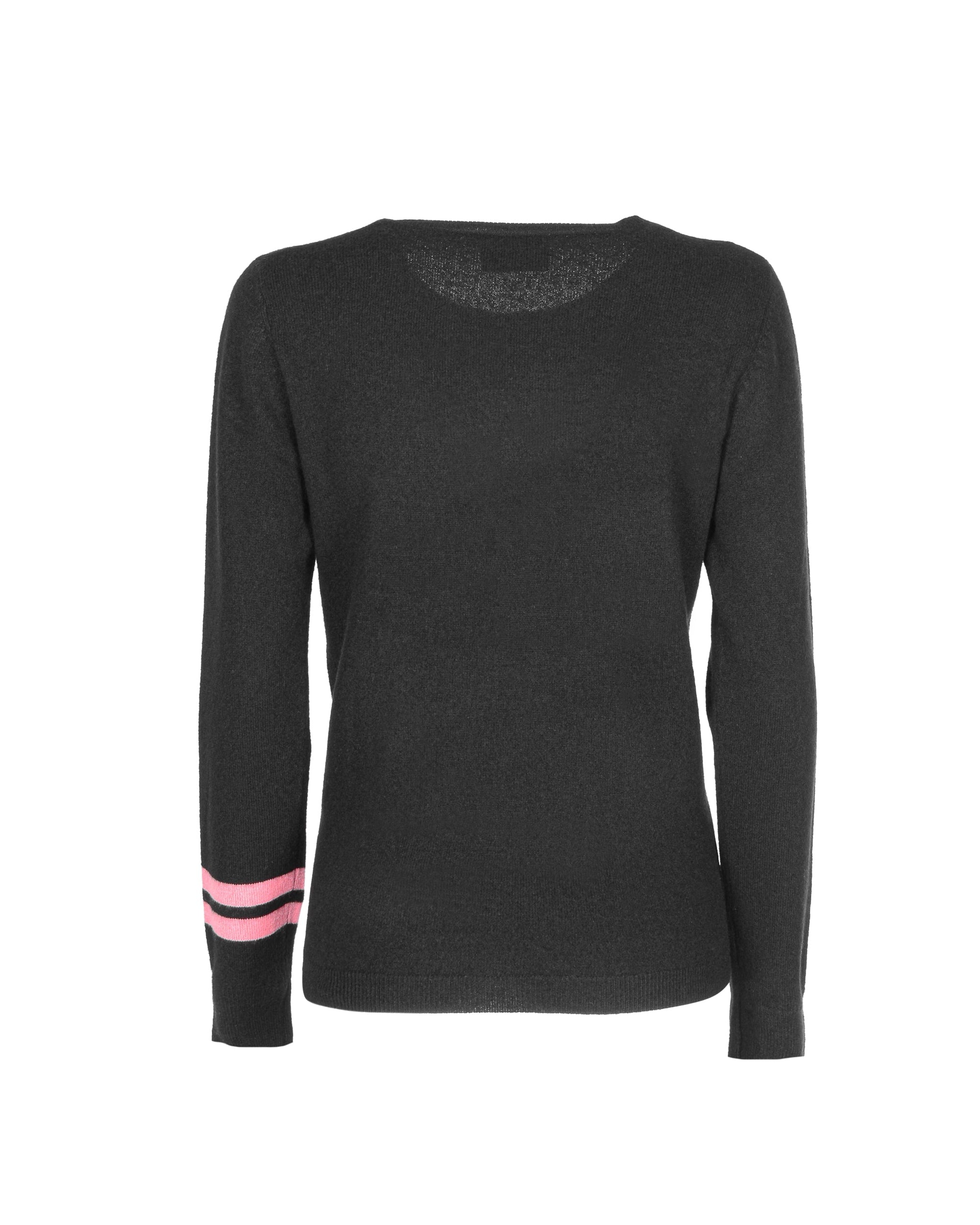Maglione girocollo in cashmere - Nero