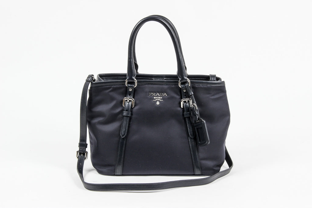Borsa a mano Prada da donna BN1841 in tessuto e vitello morbido