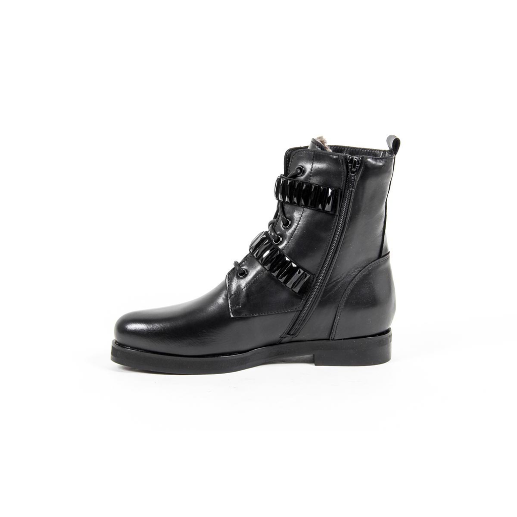 V 1969 Italia Womens Short Boot B2332 SHEA VIT NERO CAM NERO