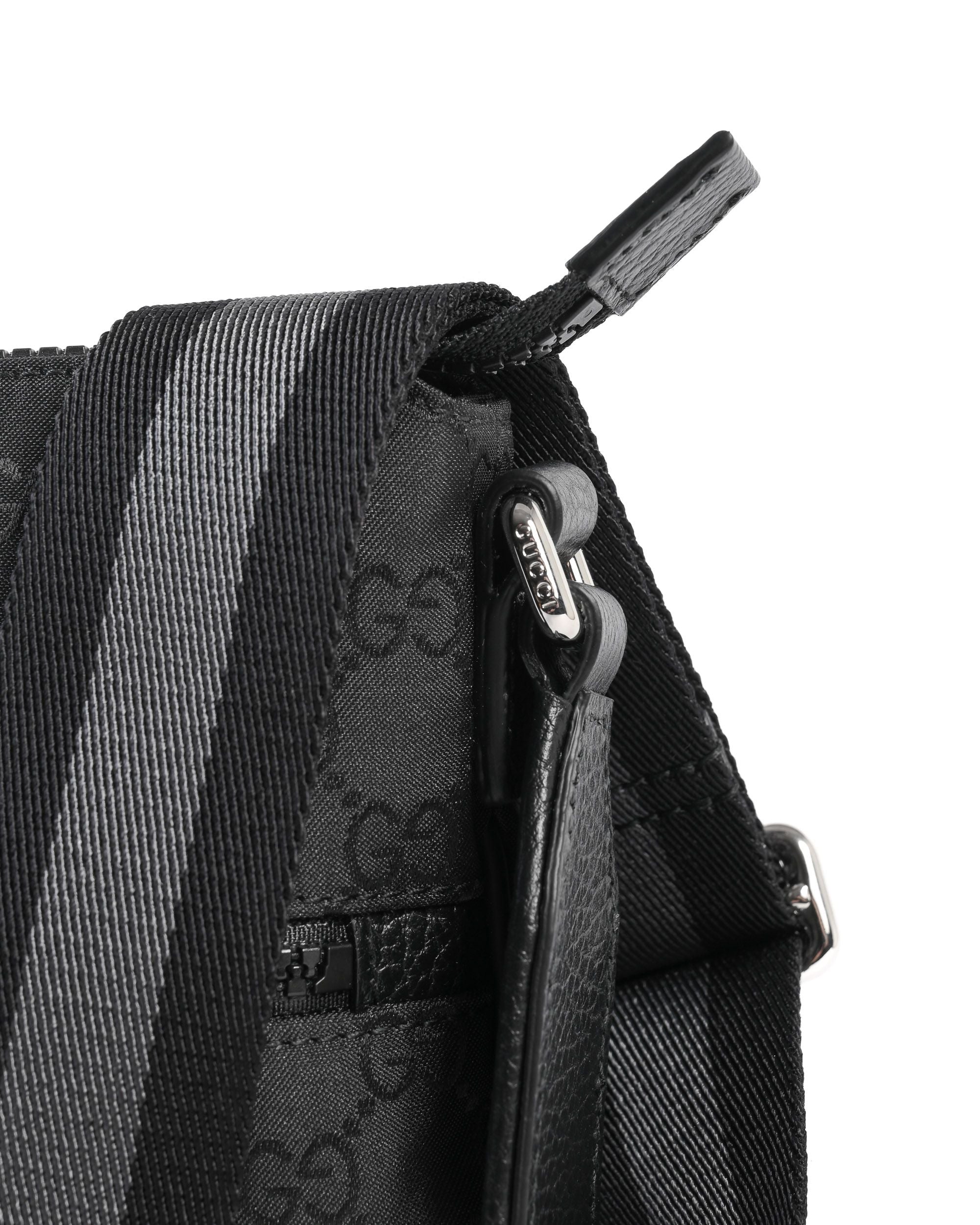Borsa a tracolla piccola Gucci nera
