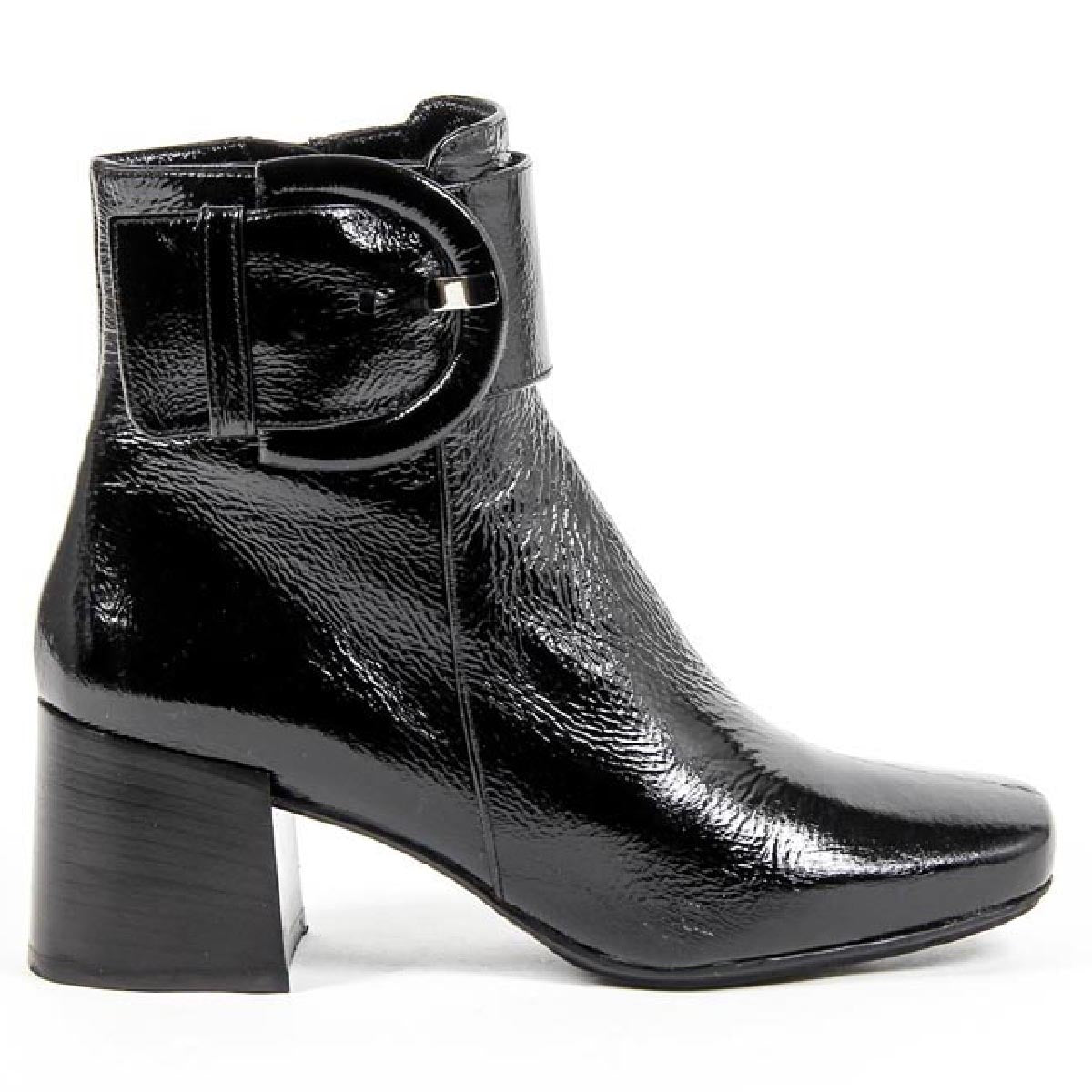 V 1969 Italia Stivaletto con tacco da donna B2484 FINISH NERO