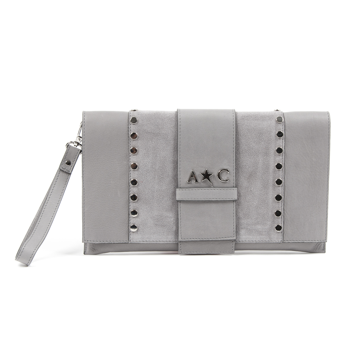 Borsa a mano da donna Andrew Charles grigia CORY