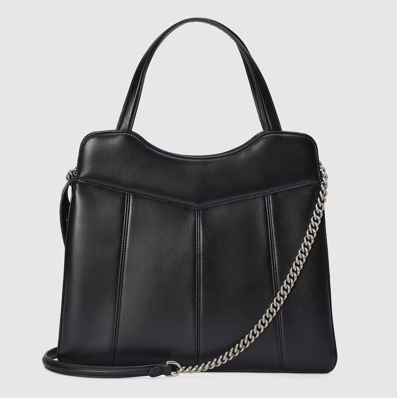Borsa tote in pelle media