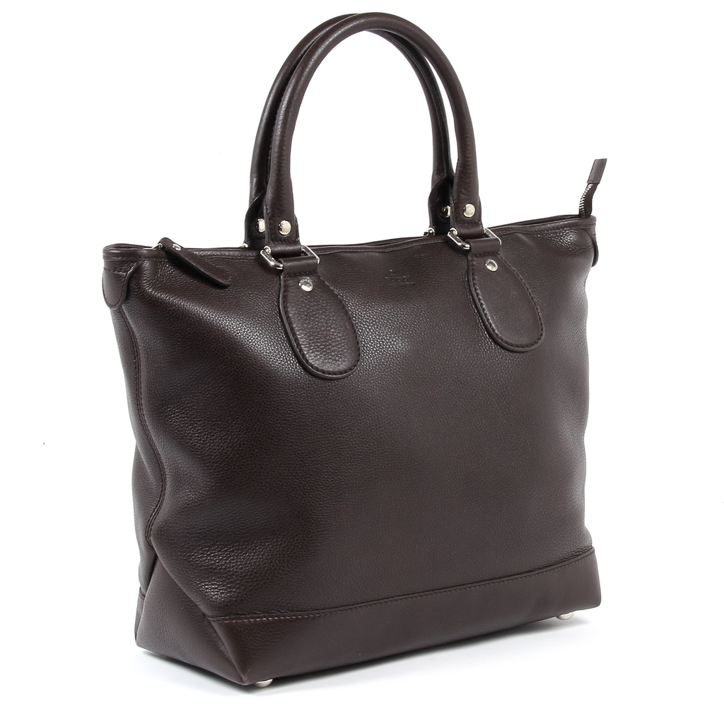 Gucci Borsa da donna in vitello morbido marrone scuro 246358 2140