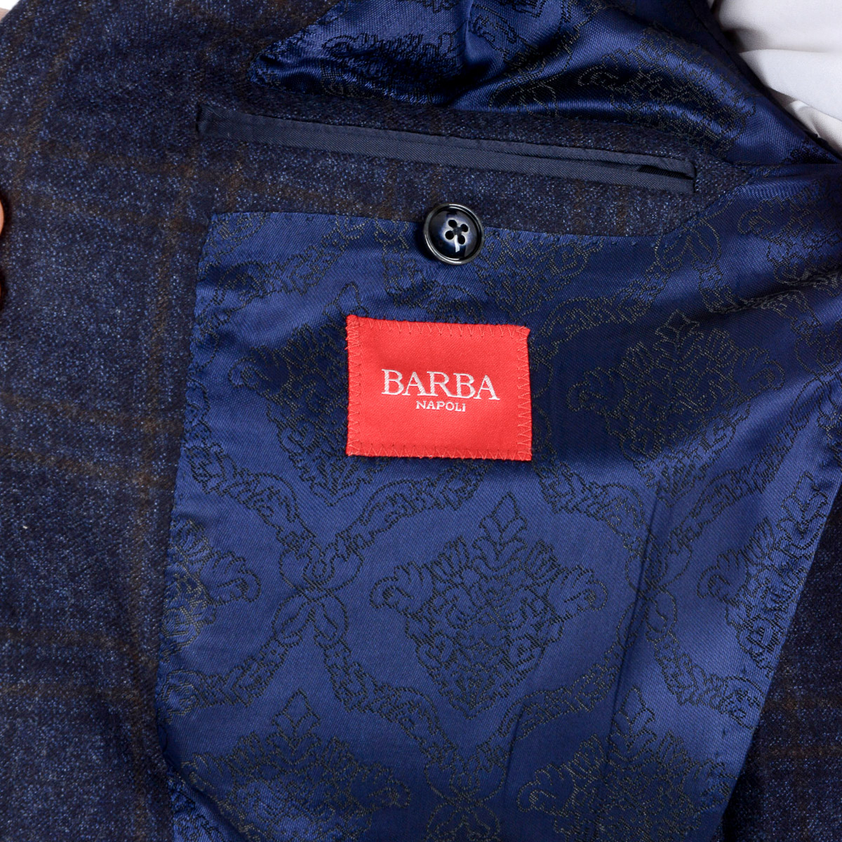 Barba Napoli Giacca Uomo Maniche Lunghe Blu