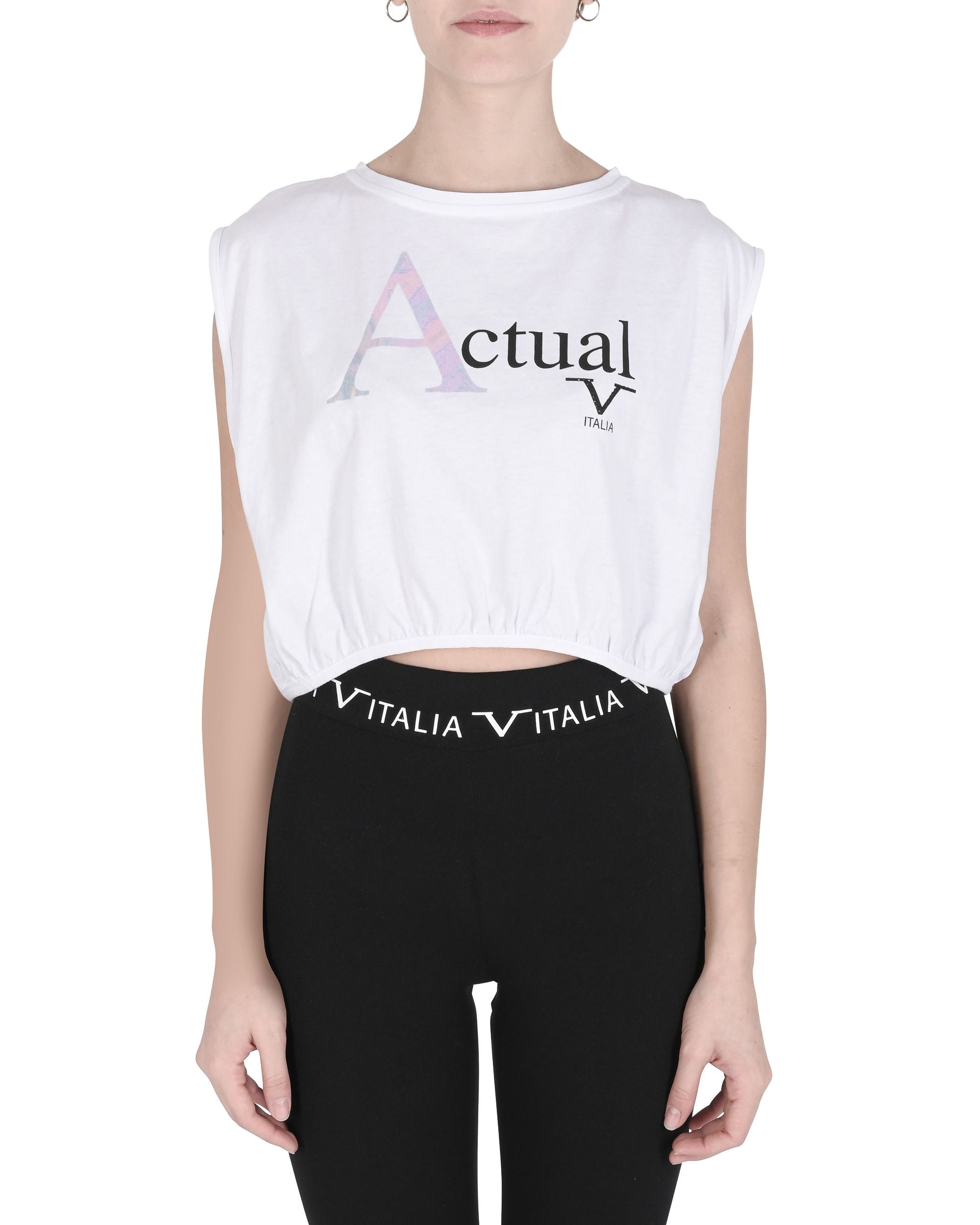 19V69 Italia T-shirt da donna BIANCO REALE