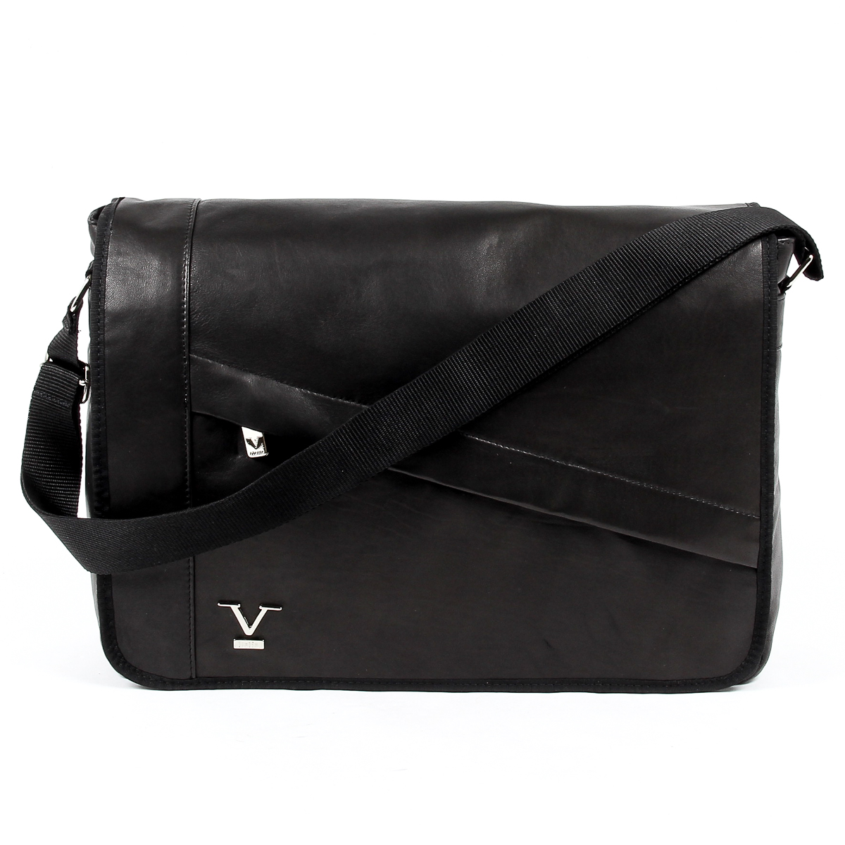 V 1969 Italia Borsa da uomo nera MOSCA