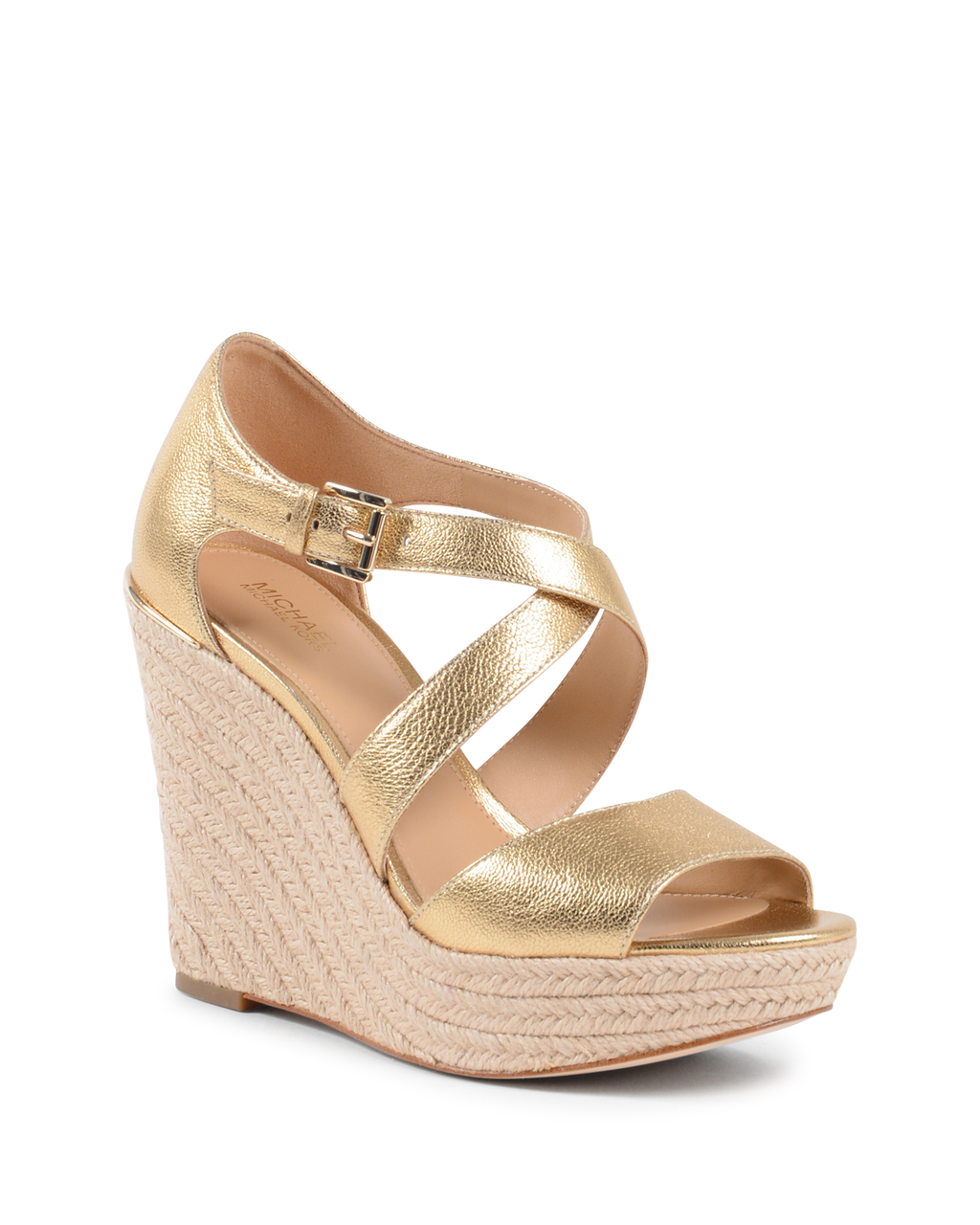 Michael Kors Sandalo con zeppa da donna oro ABBOTT