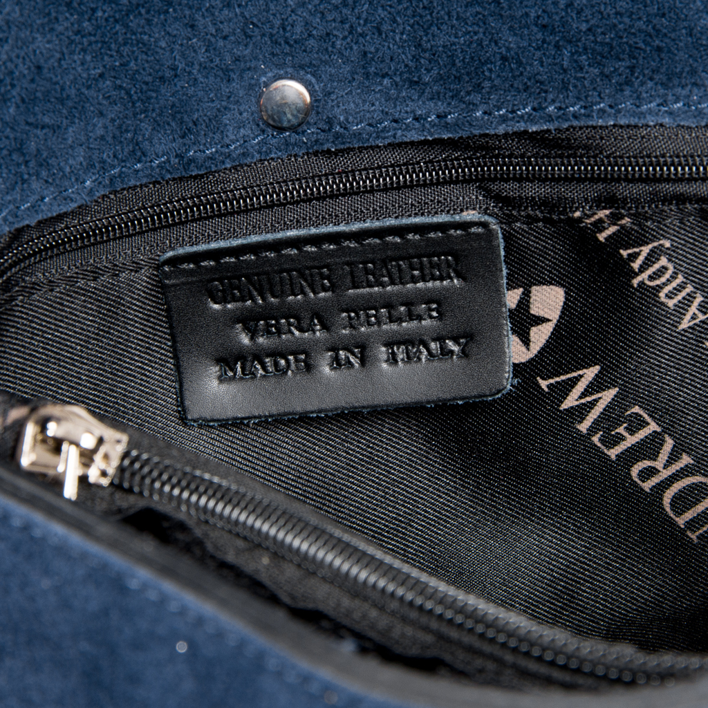 Borsa a mano da donna Andrew Charles blu RING