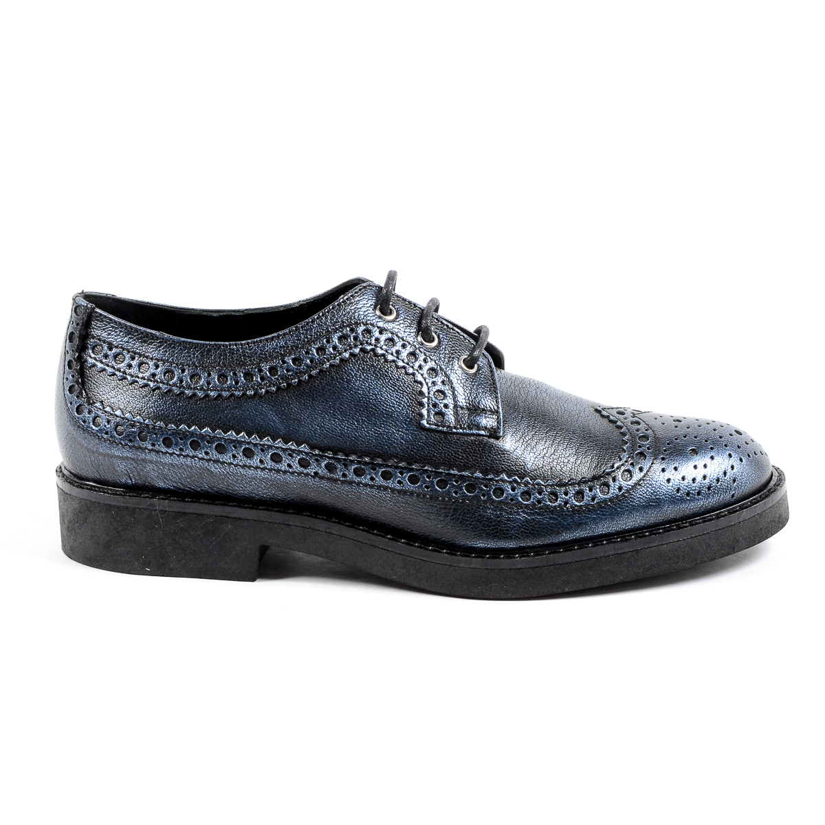 V 1969 Italia Scarpa Brogue Donna Blu TRENTO