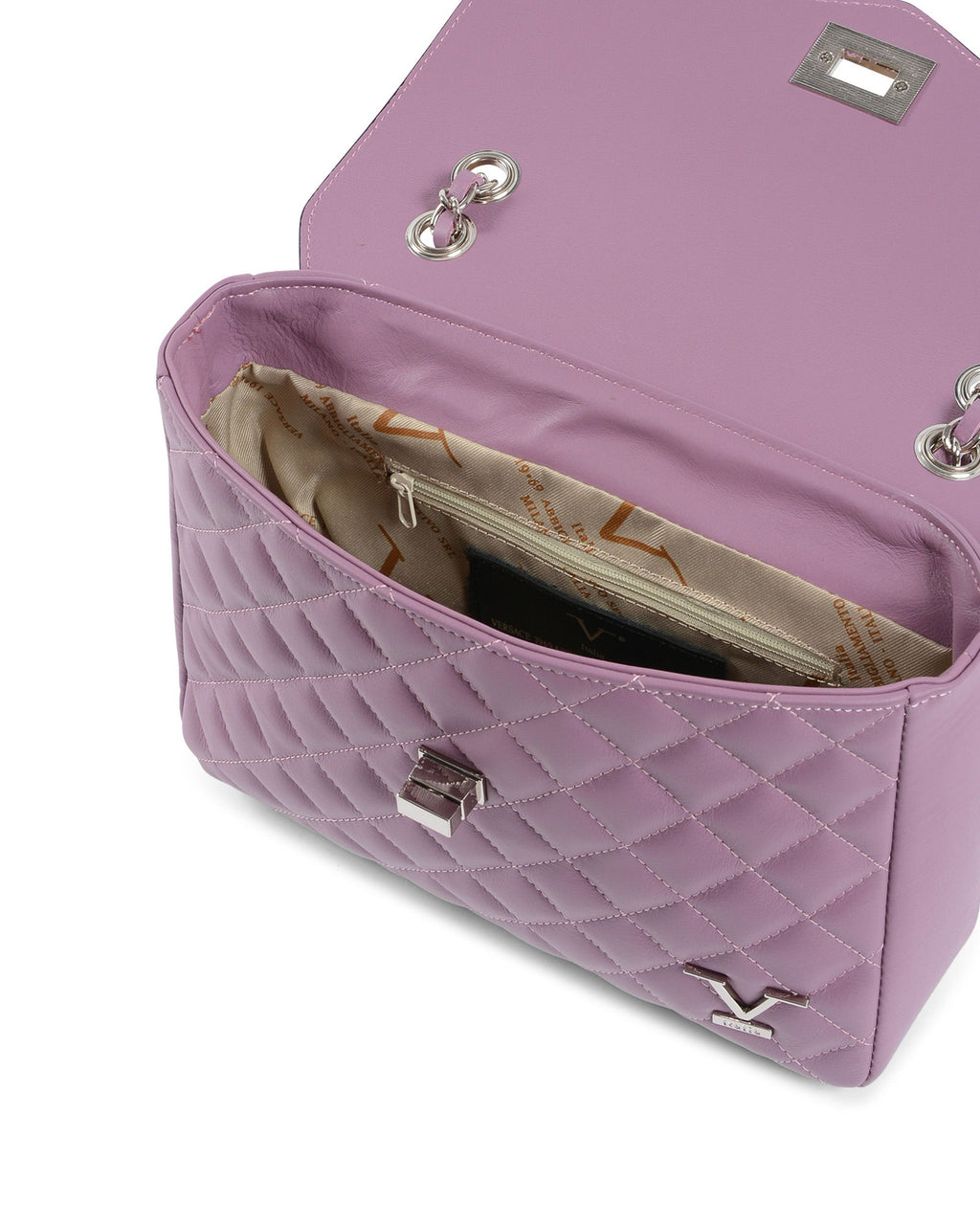 V Italia Borsa da donna Viola V024-S SAUVAGE MALVA