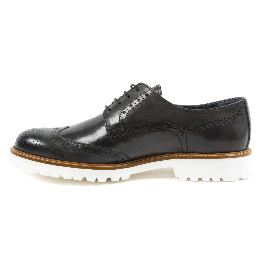 Andrew Charles Scarpe Brogue da uomo grigio scuro EDWIN