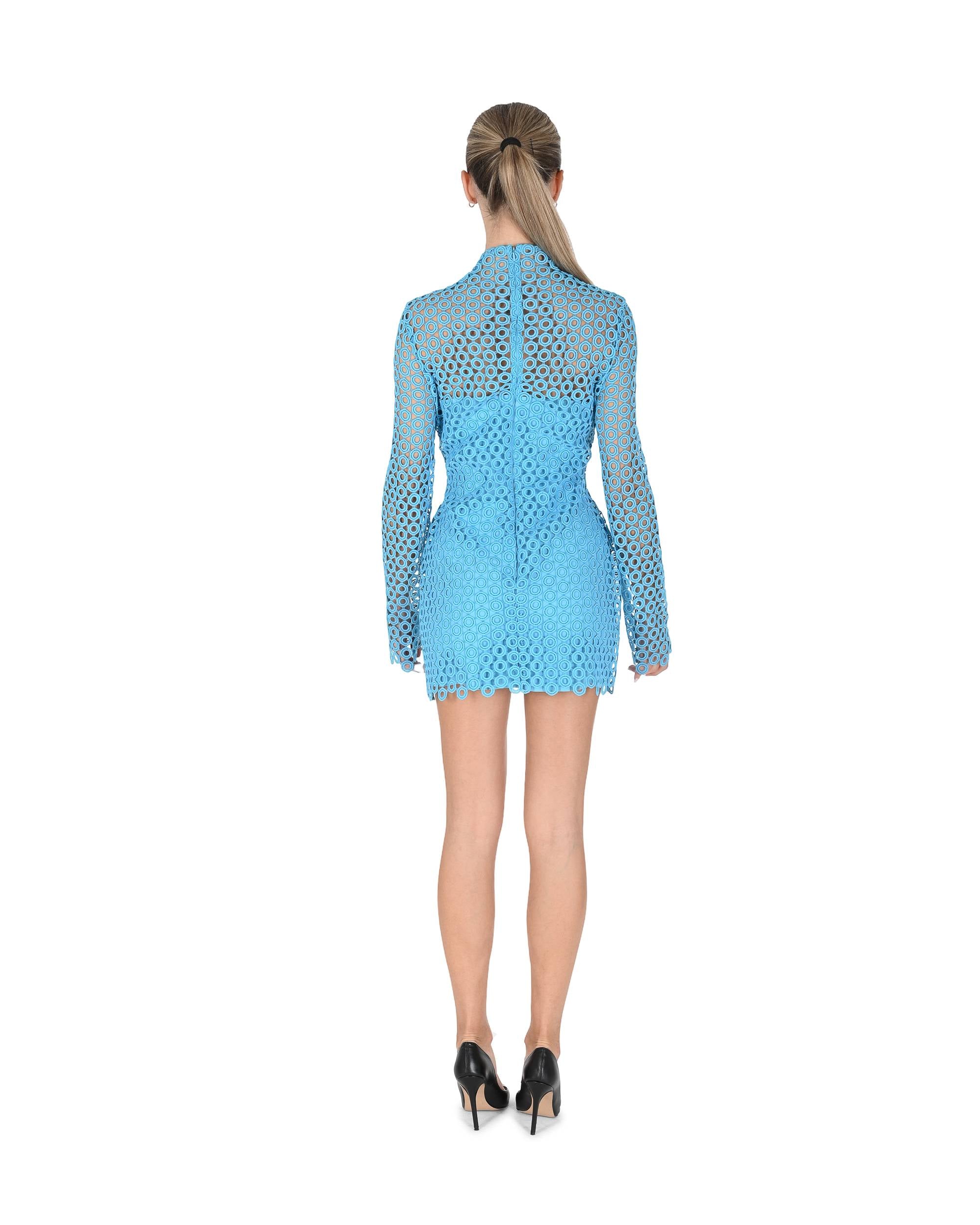 Abito da donna David Koma AW24DK13DA TURCHESE 504