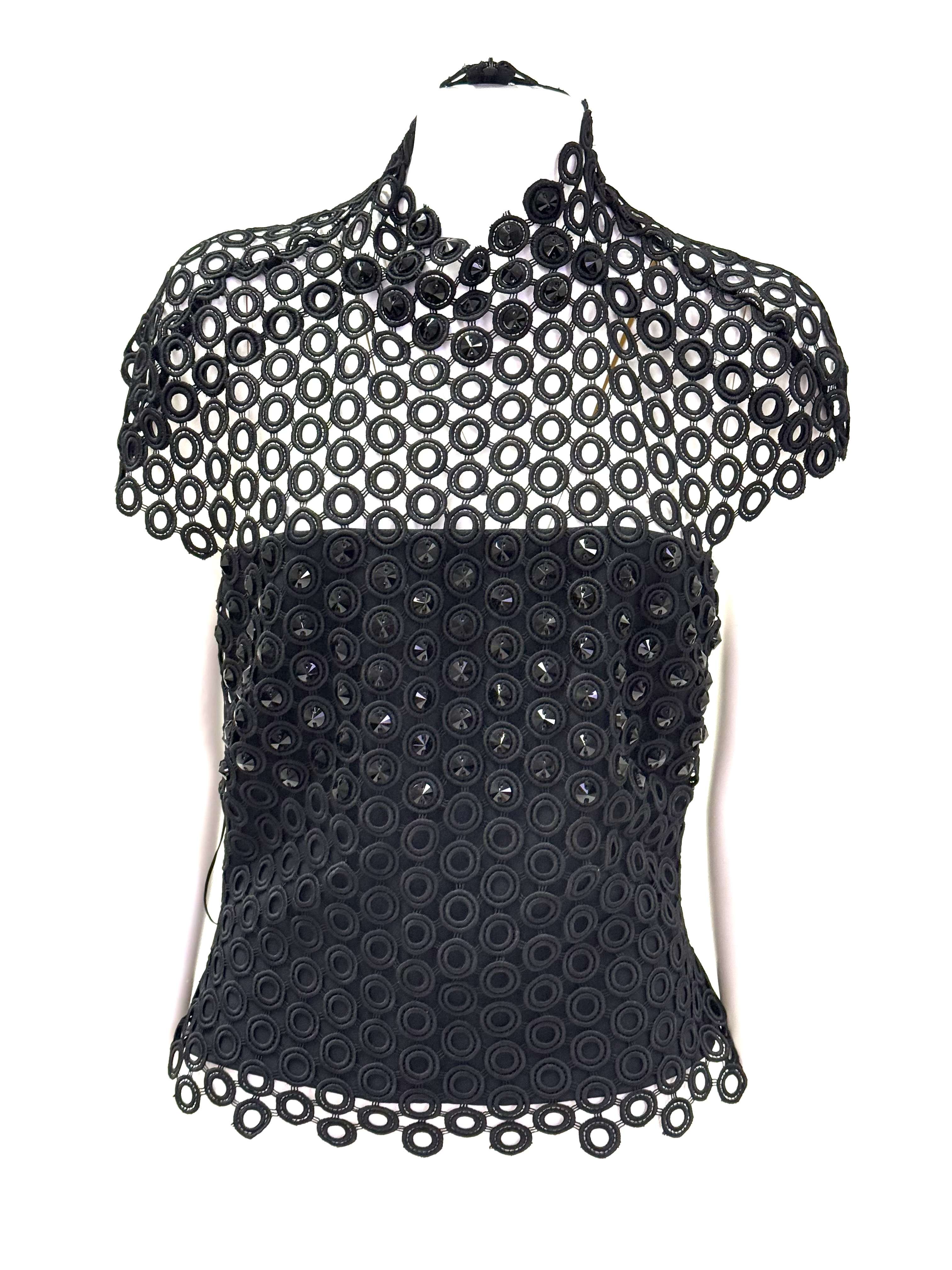 Top da donna David Koma AW24DK50T NERO