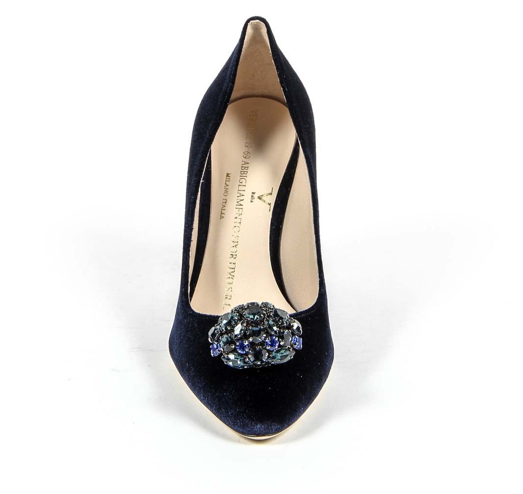 Décolleté da donna V 1969 Italia 3102045 VELLUTO BLU ROYAL