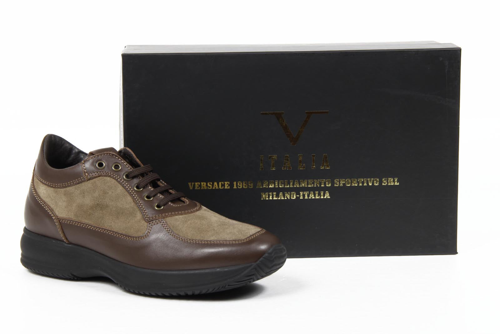 Scarpe da ginnastica da uomo V 1969 Italia 1010 CAMOSCIO MARRONE