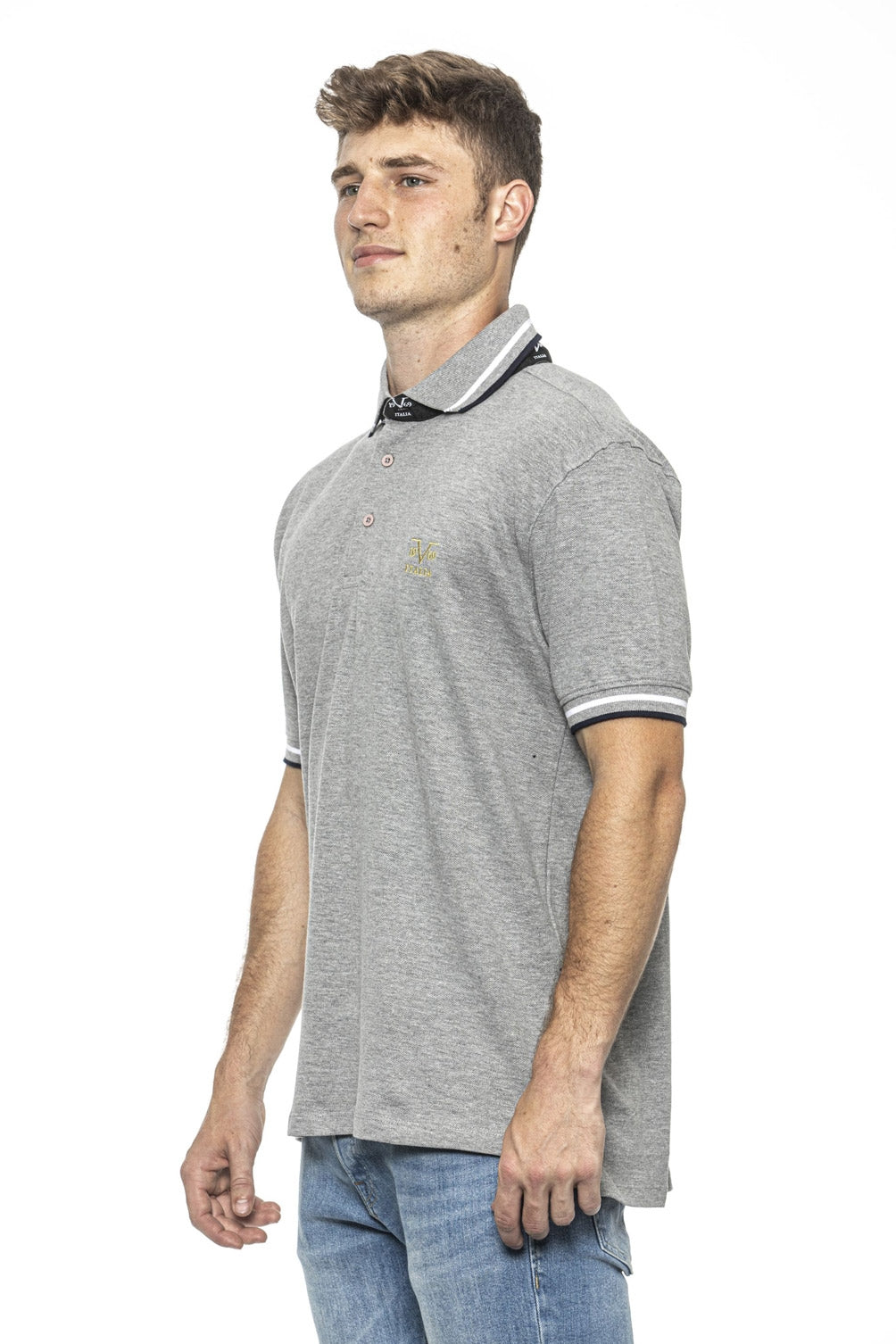 19V69 Italia Polo Uomo Grigio RETRO GRIGIO