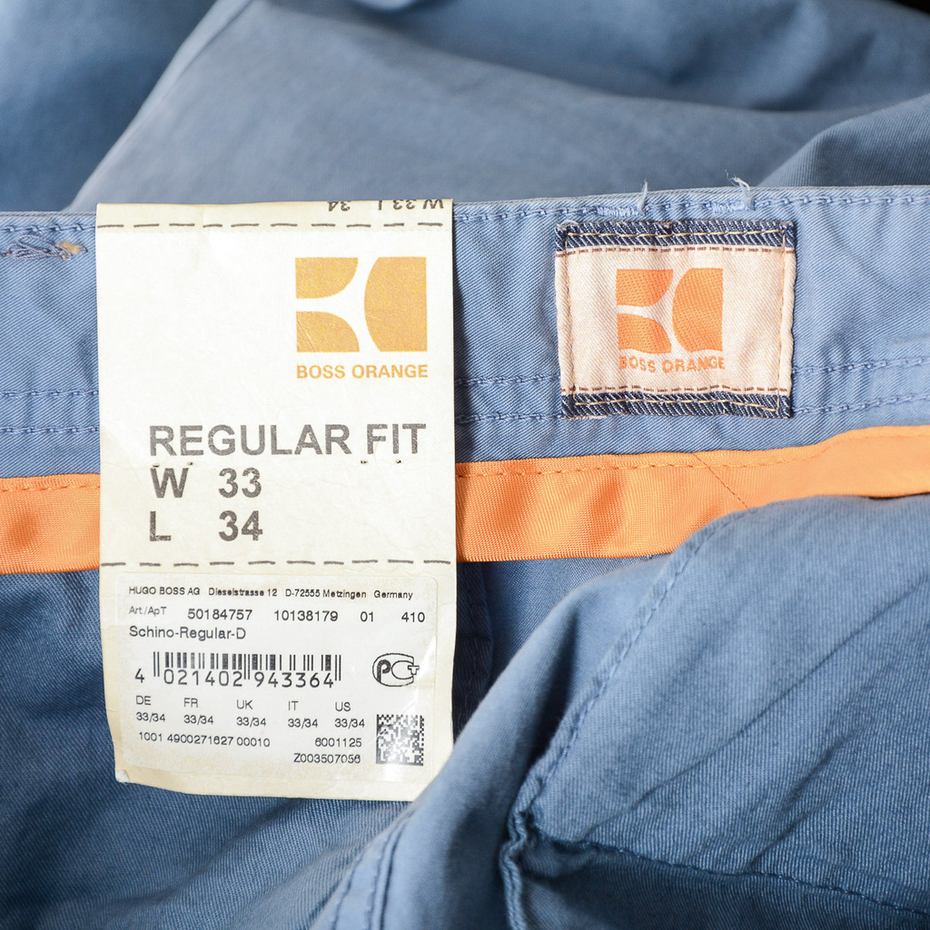 Pantaloni da uomo Hugo Boss Azzurro SCHINO