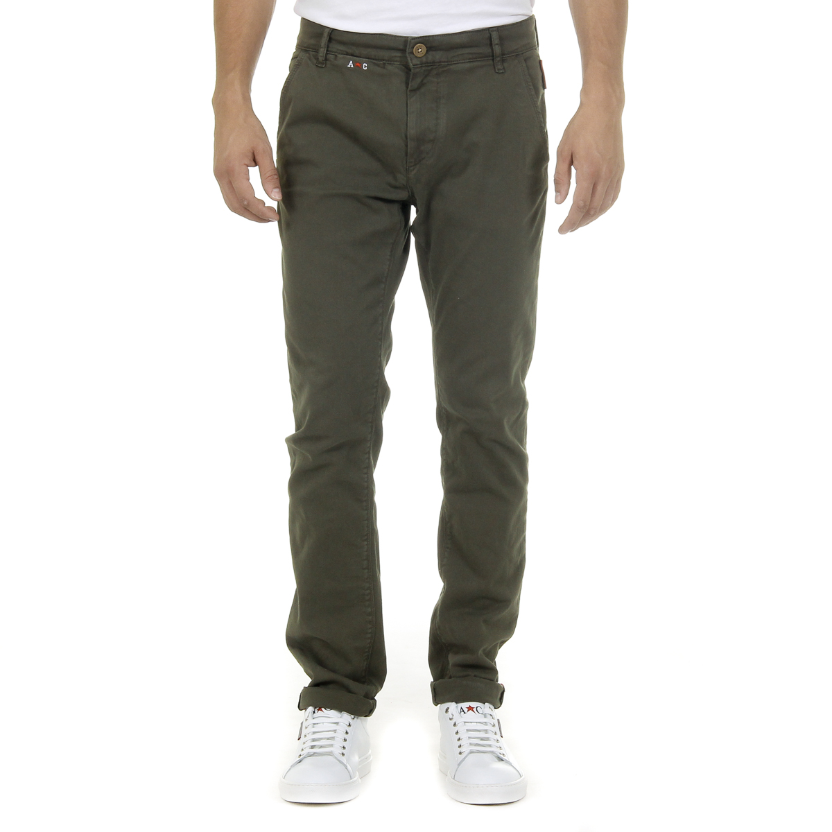 Pantaloni da uomo Andrew Charles verdi AMARA