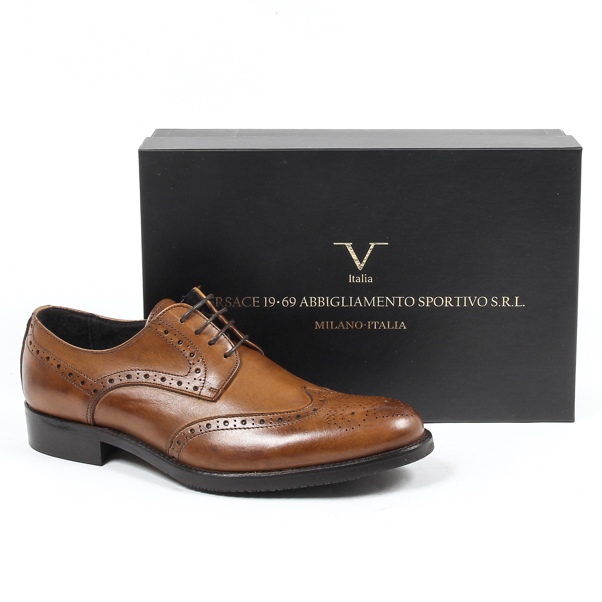 V 1969 Italia Scarpa Oxford Brogue da uomo