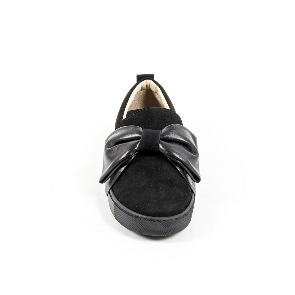 V 1969 Italia Sneaker Slip-On da Donna 302076 CAMOSCIO NERO/NAPPA NERO
