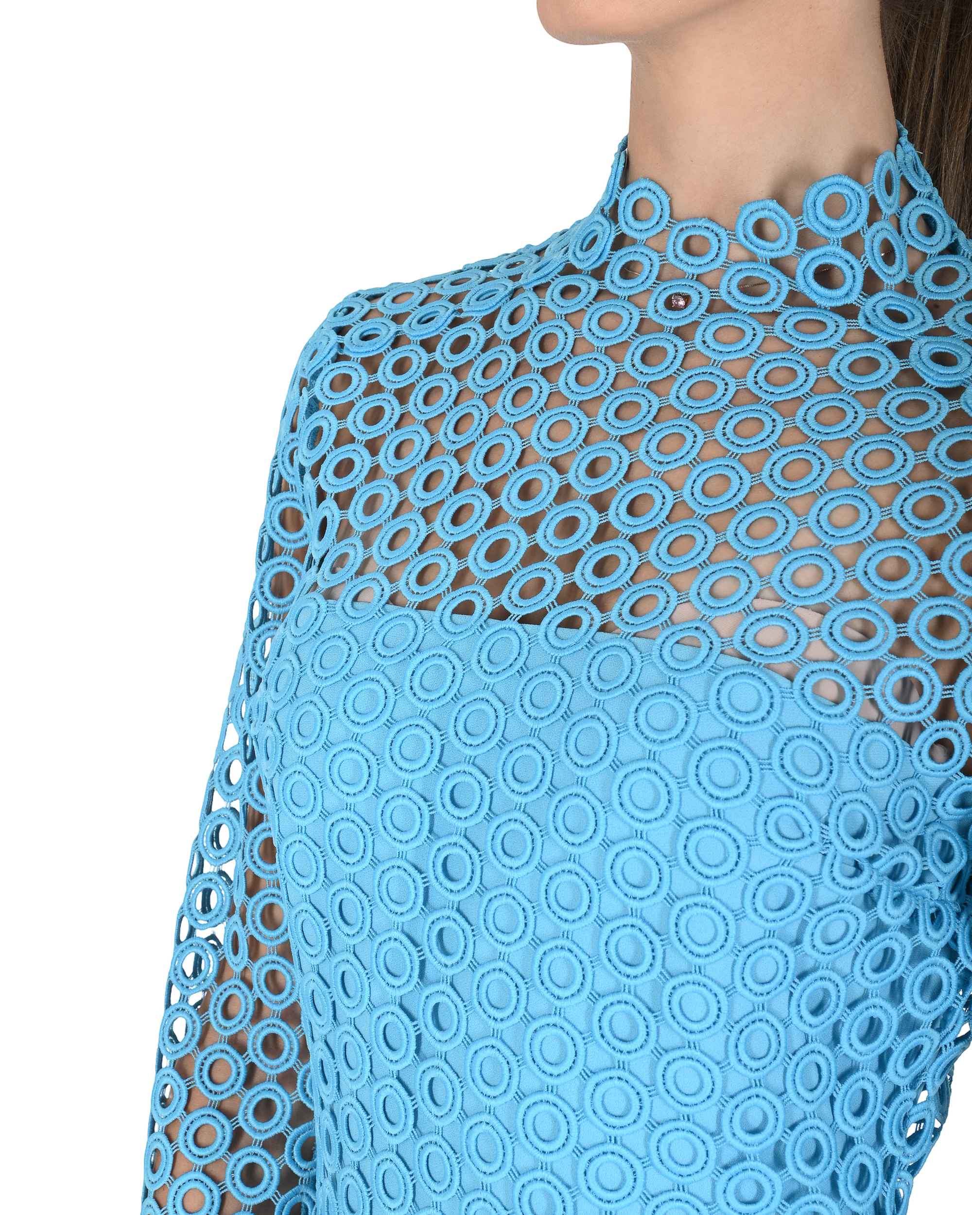 Abito da donna David Koma AW24DK13DA TURCHESE 504