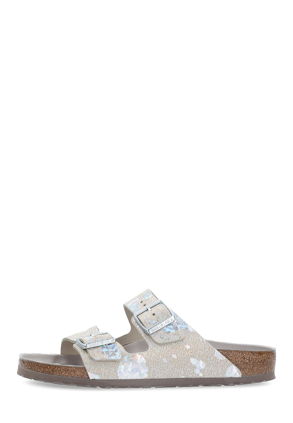Sandalo Birkenstock da donna color argento Arizona