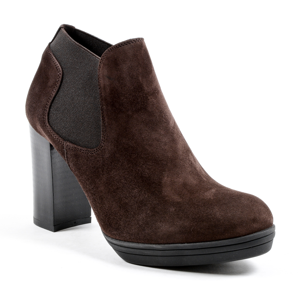 V 1969 Italia Stivaletto con tacco da donna marrone GRACY