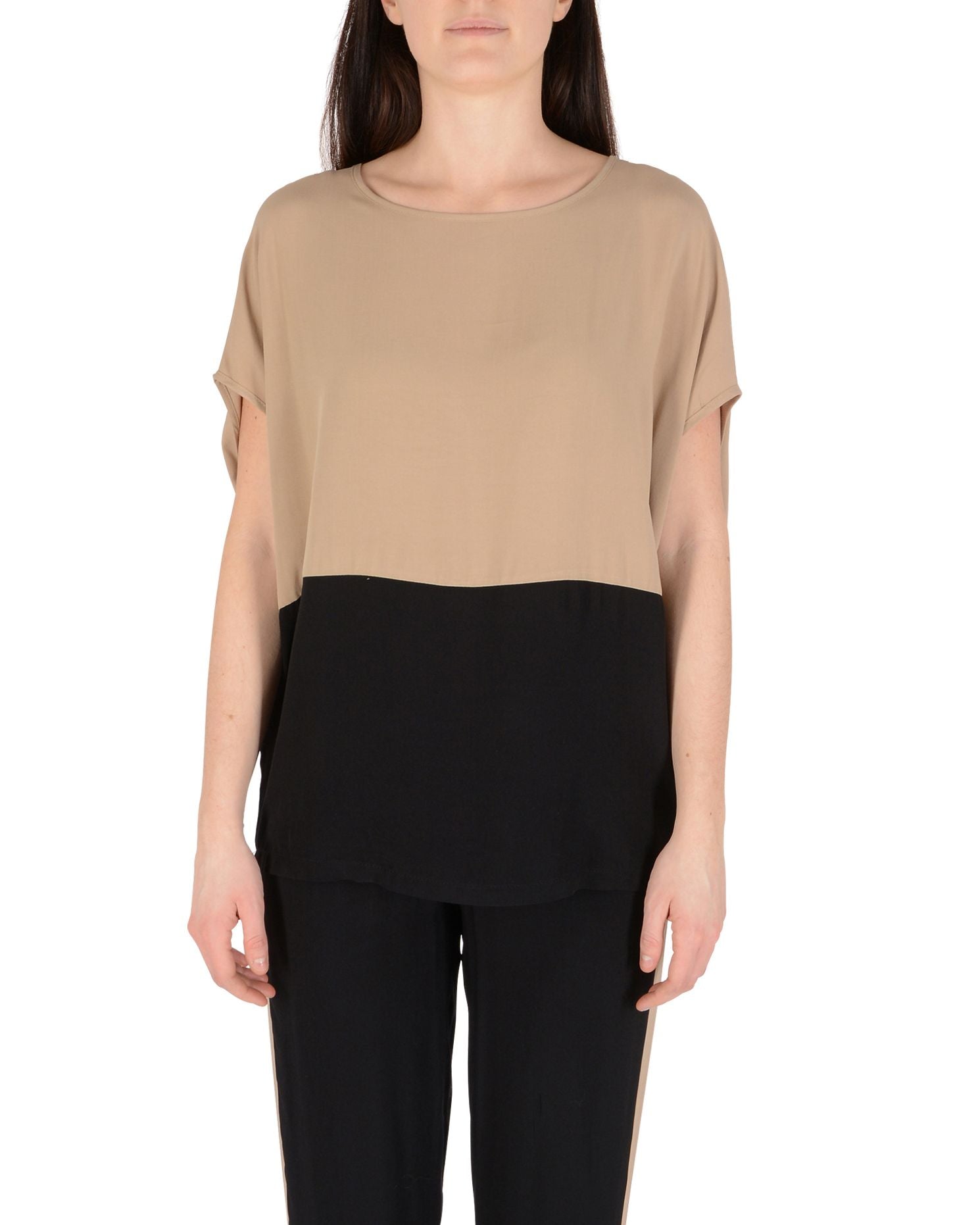 19V69 Camicia Donna Italia Multicolor CAMICIA ZAIRA CAMMELLO NERO
