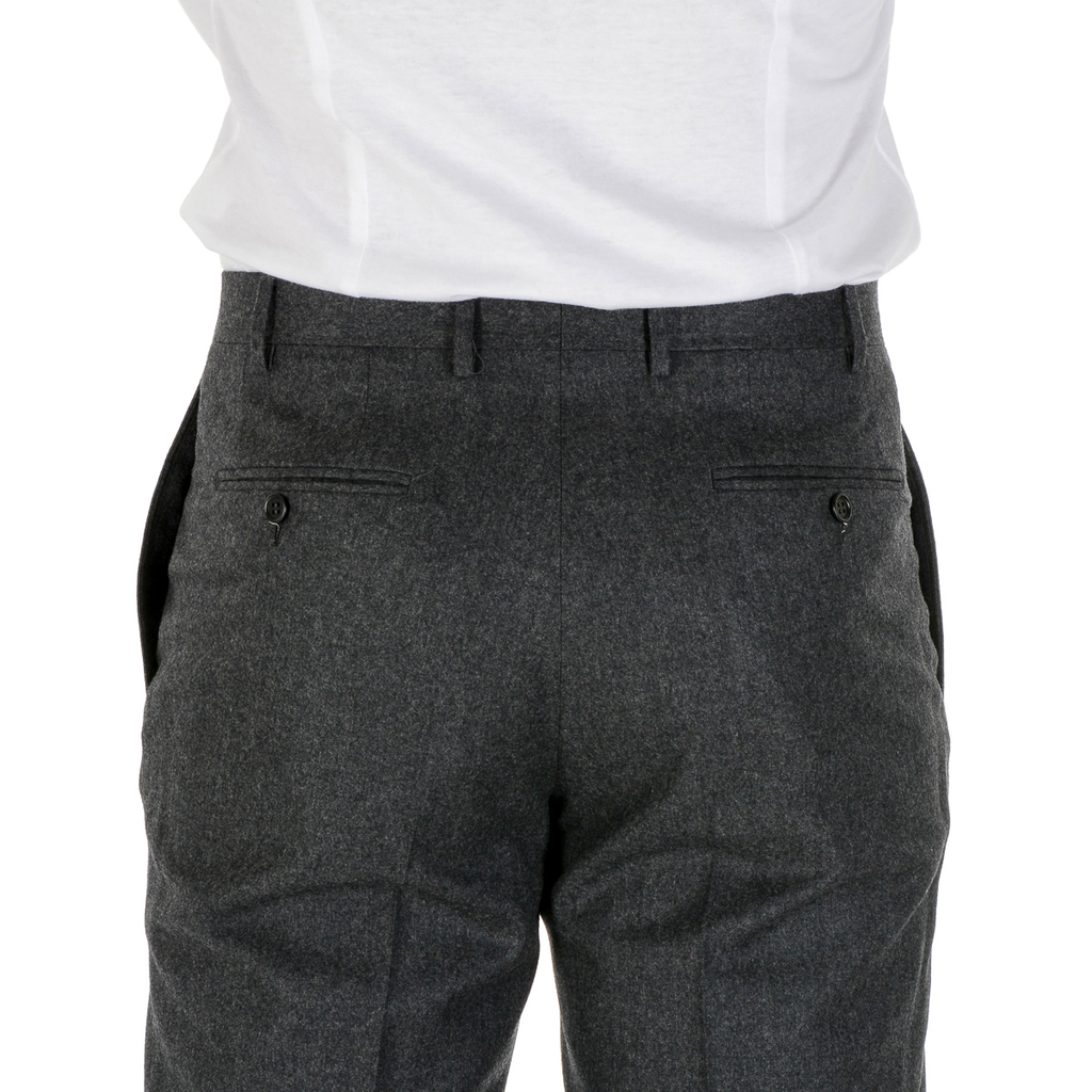 Pantaloni da uomo Canali grigio scuro