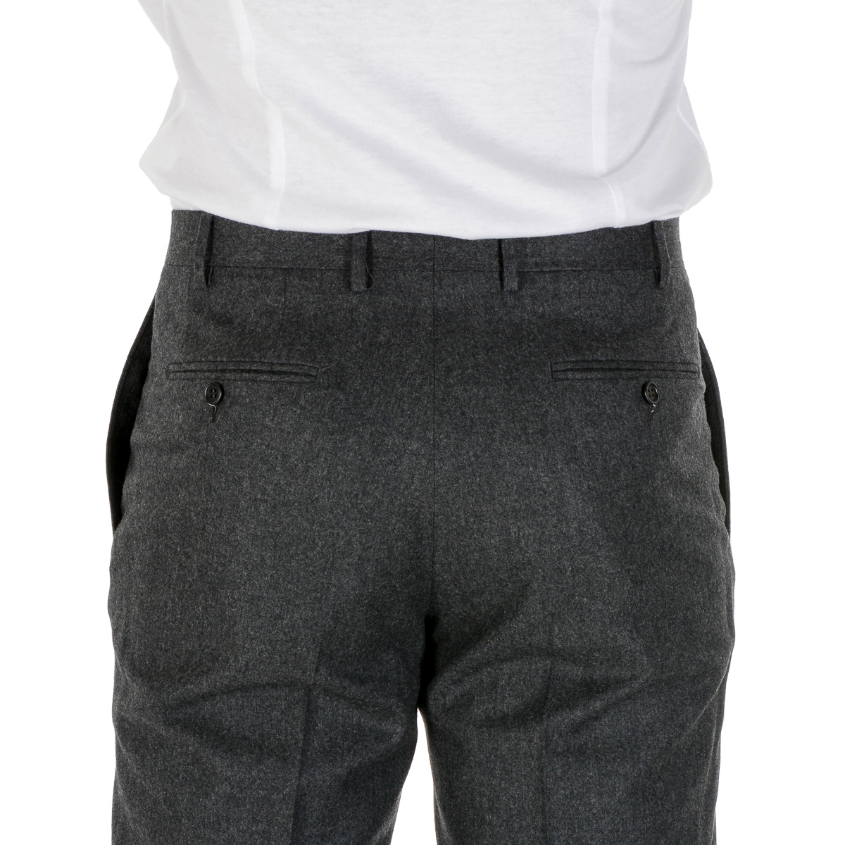 Pantaloni da uomo Canali grigio scuro