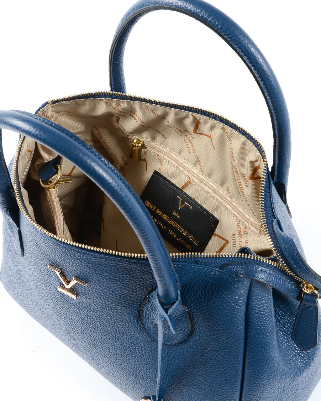 V Italia Borsa da donna blu VE1998 DOLLARO BLUE JEANS
