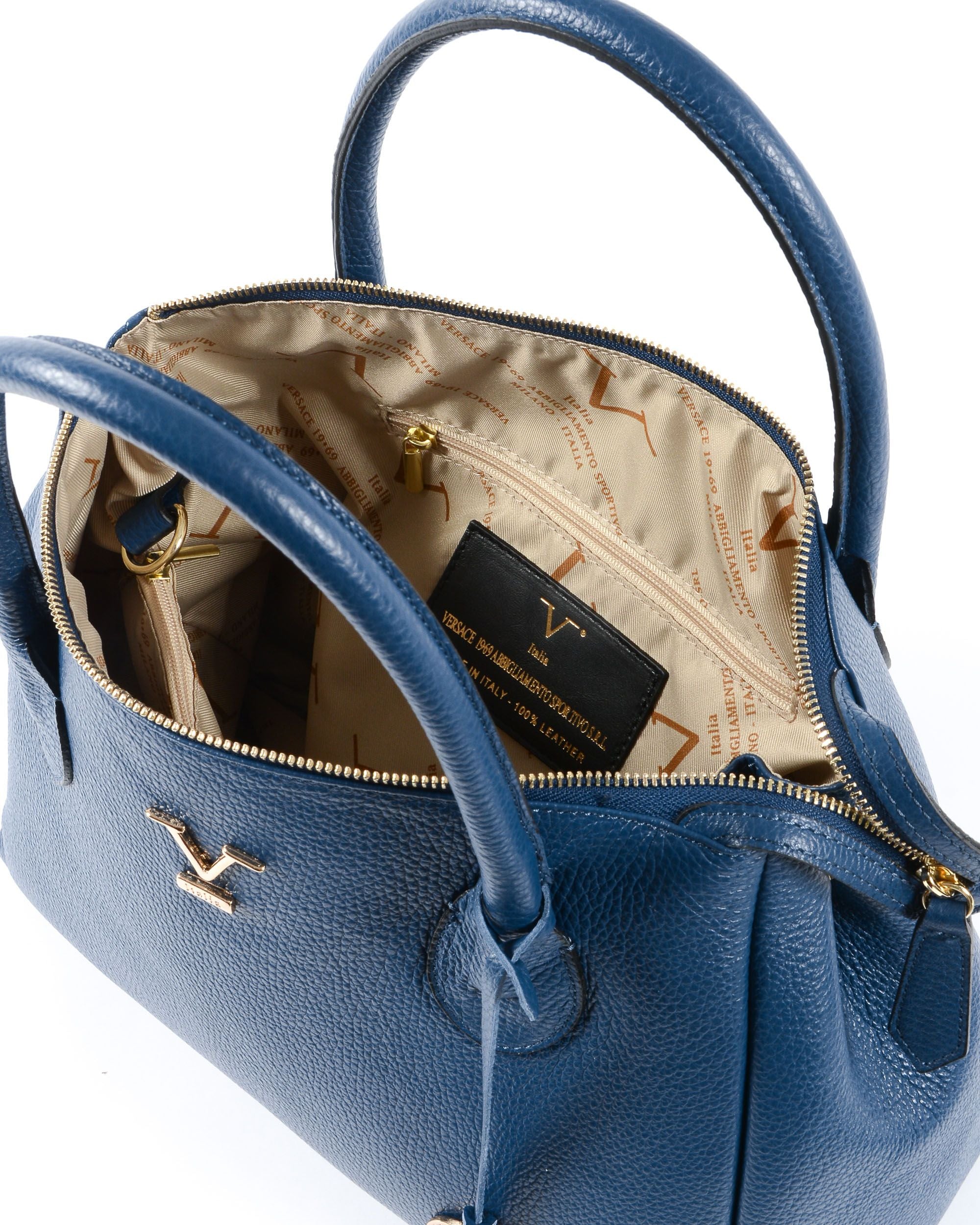 V Italia Borsa da donna blu VE1998 DOLLARO BLUE JEANS