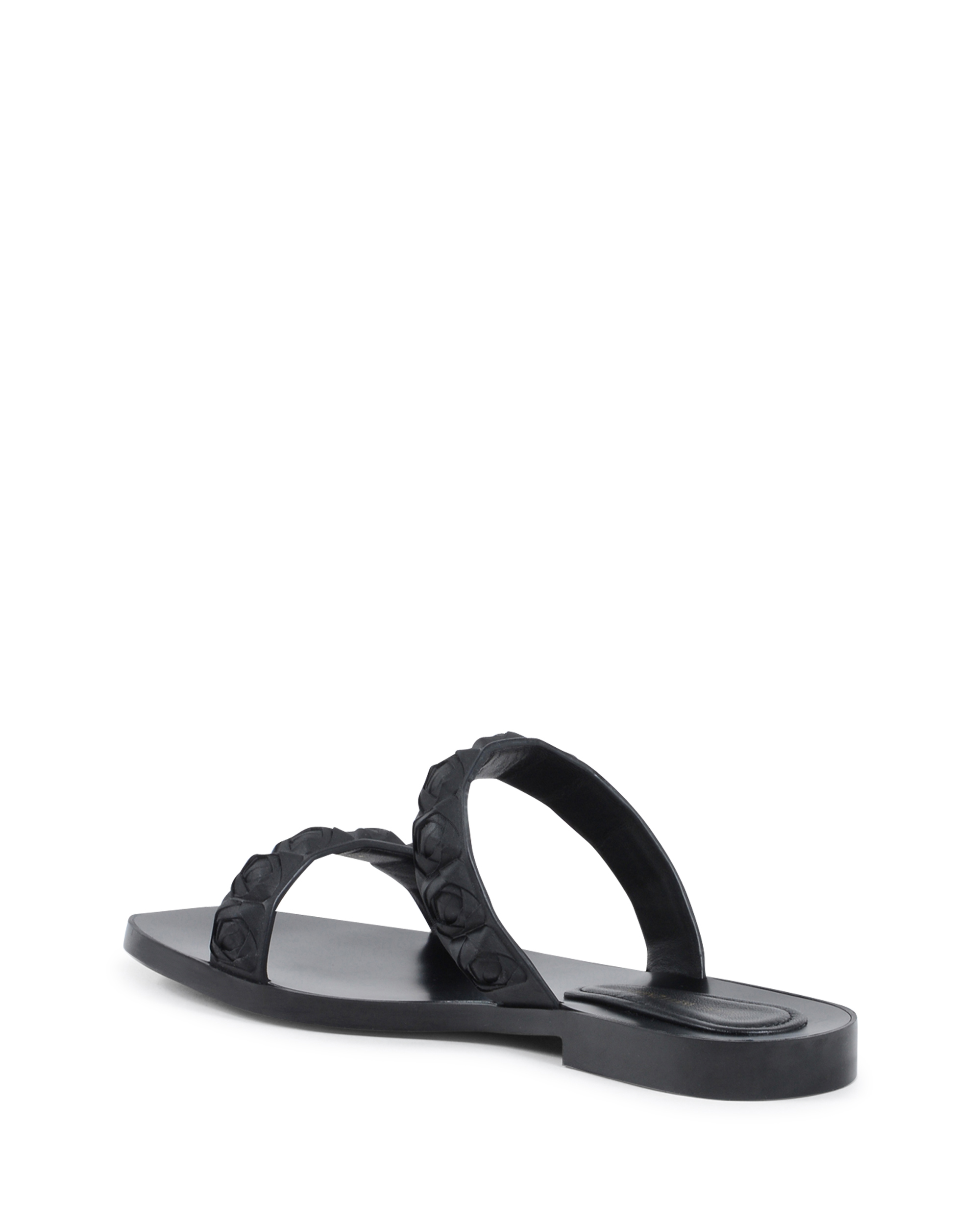 Sandalo piatto da donna Stuart Weitzman nero ROSITA