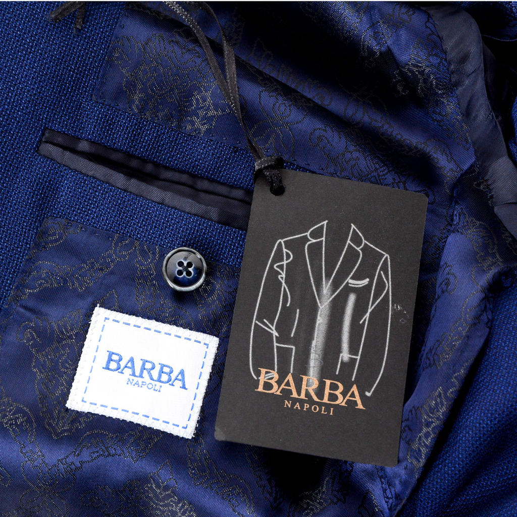 Barba Napoli Giacca Uomo Maniche Lunghe Blu