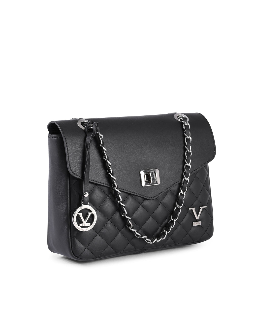 Borsa a mano da donna V Italia V024M-S SAUVAGE NERO