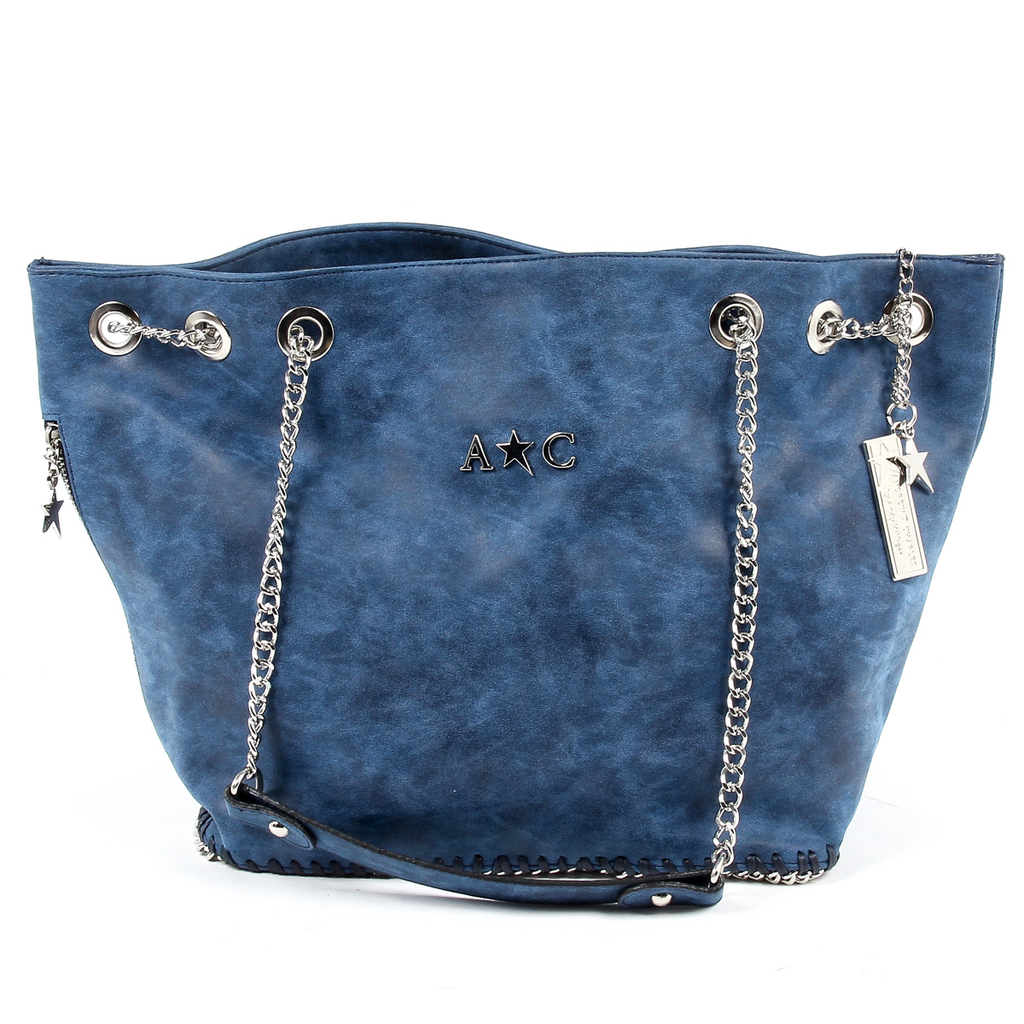 Borsa a mano da donna Andrew Charles blu scuro KIARA