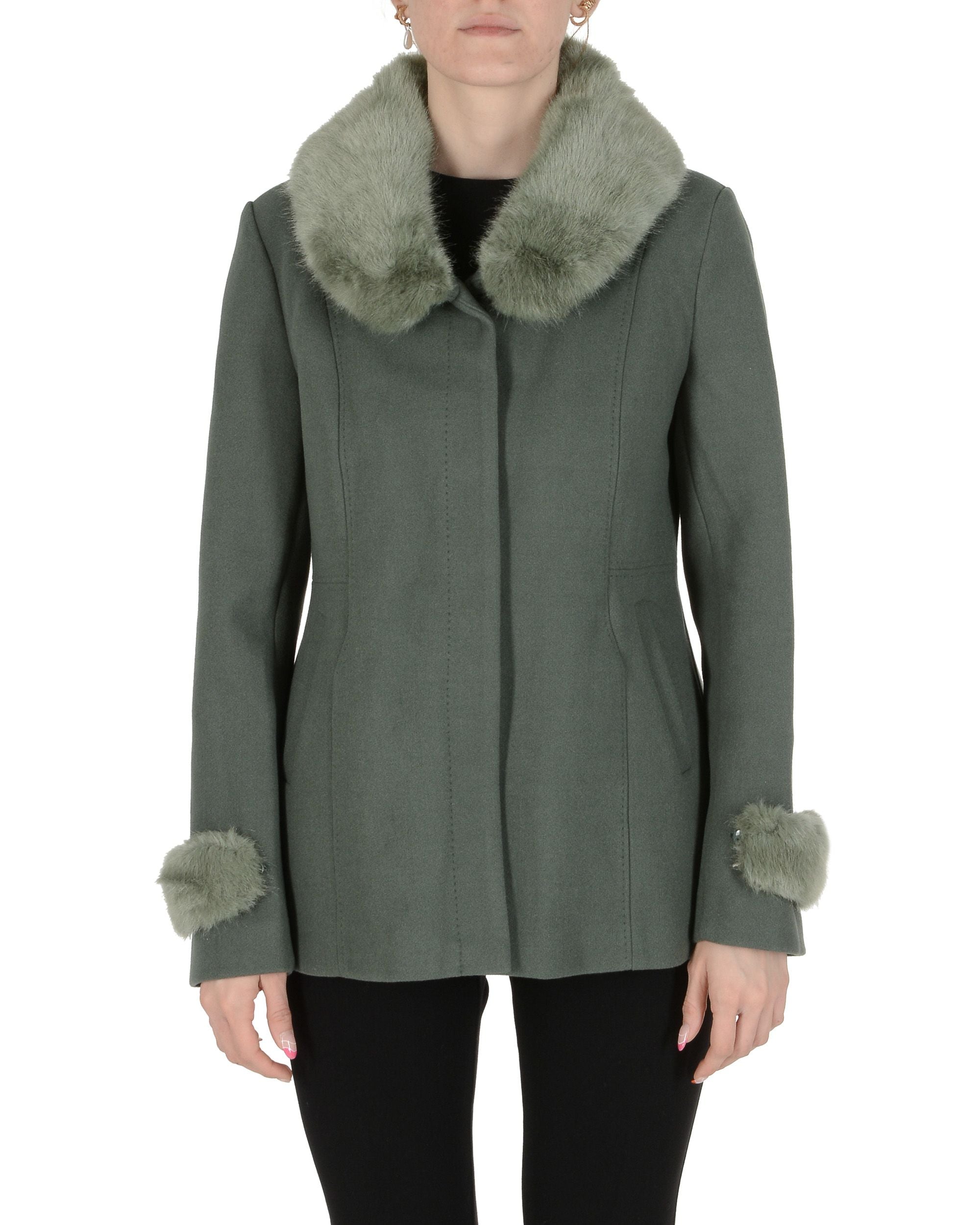 19V69 Italia Cappotto Donna Verde INO GREEN