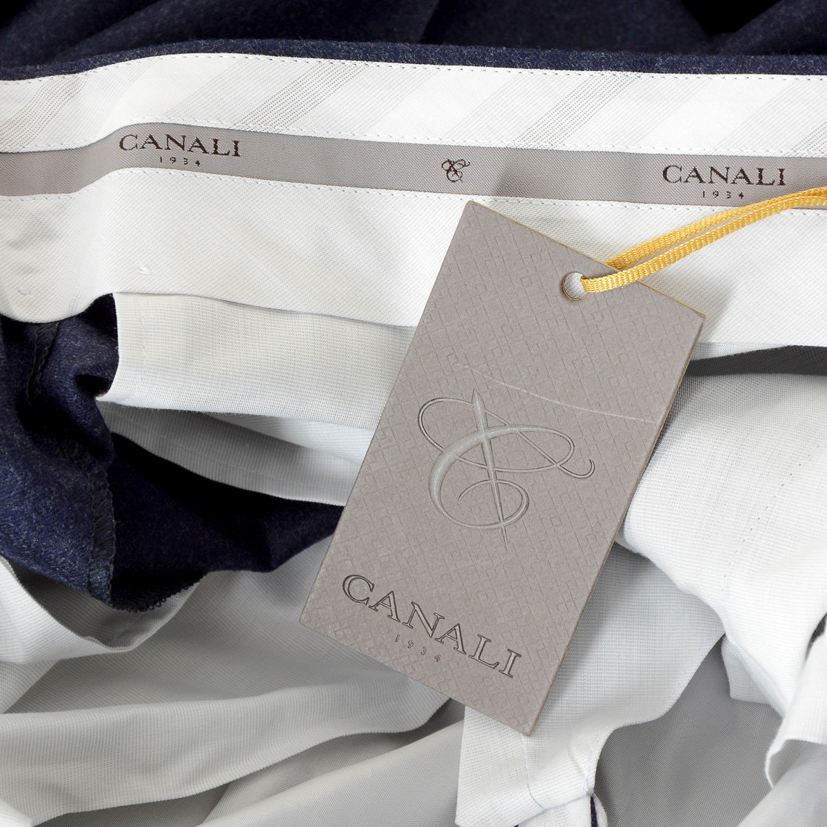 Pantaloni uomo Canali blu