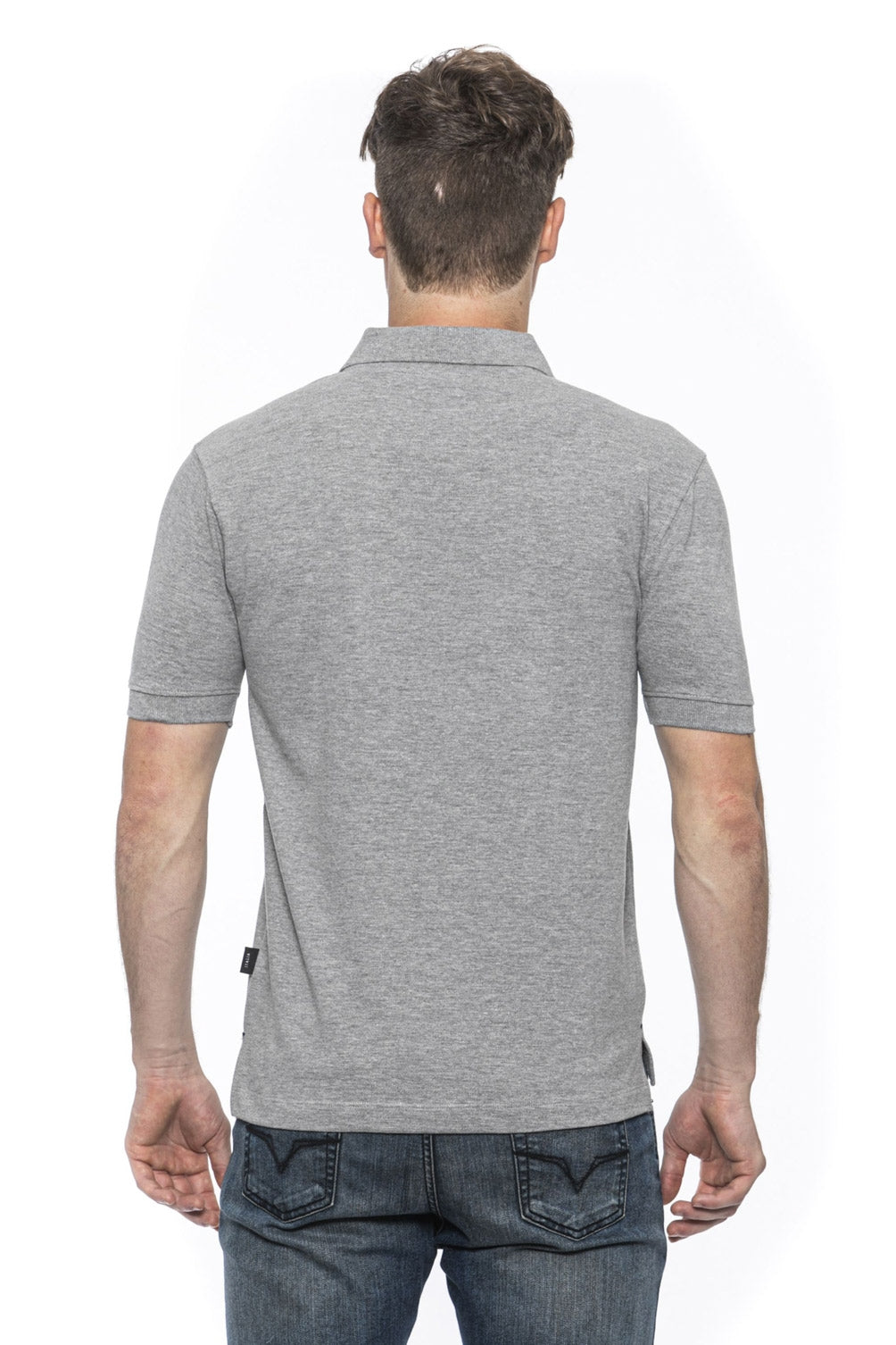Polo Uomo 19V69 Italia Grigia RICAMO GRIGIO