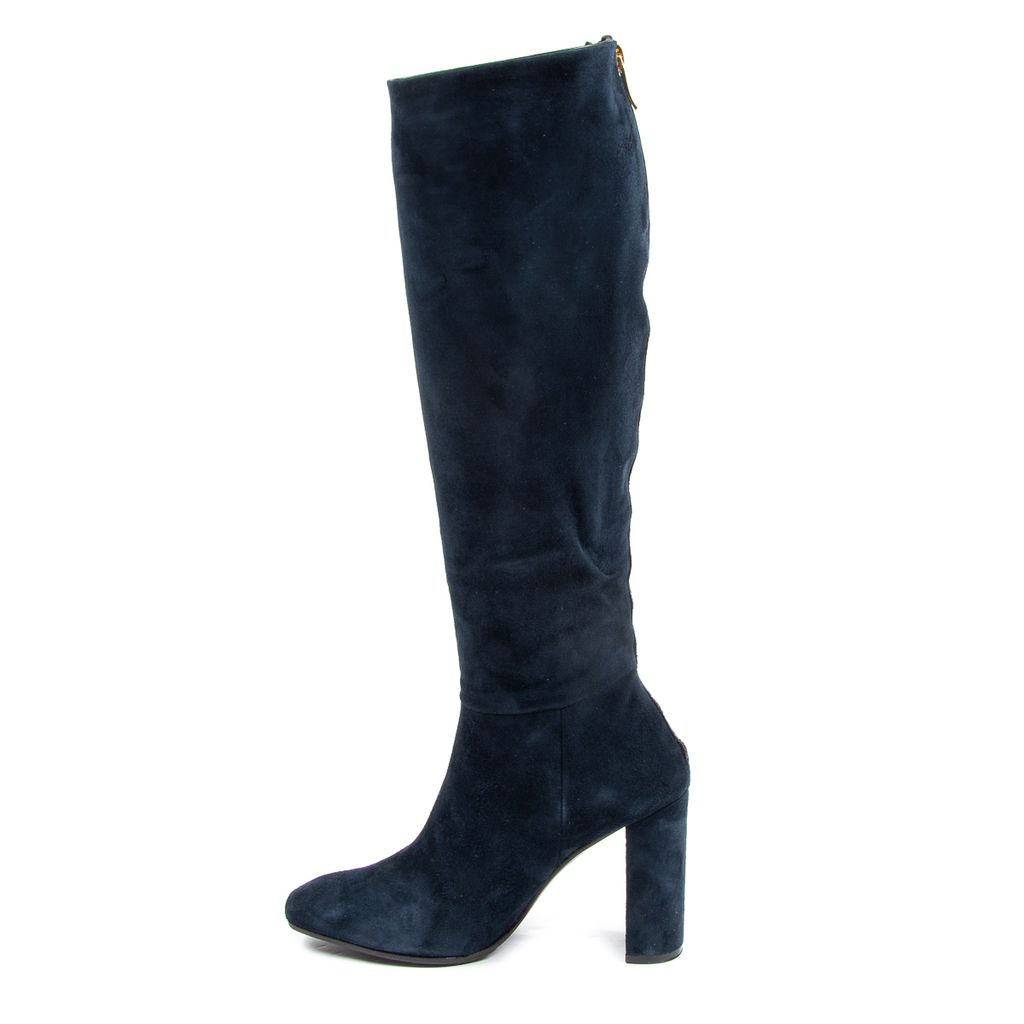 V 1969 Italia Stivale alto da donna blu scuro YARA