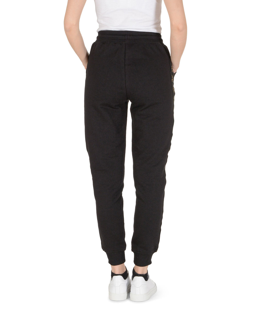 19V69 Italia Pantaloni Donna Nero BIANCA NERO