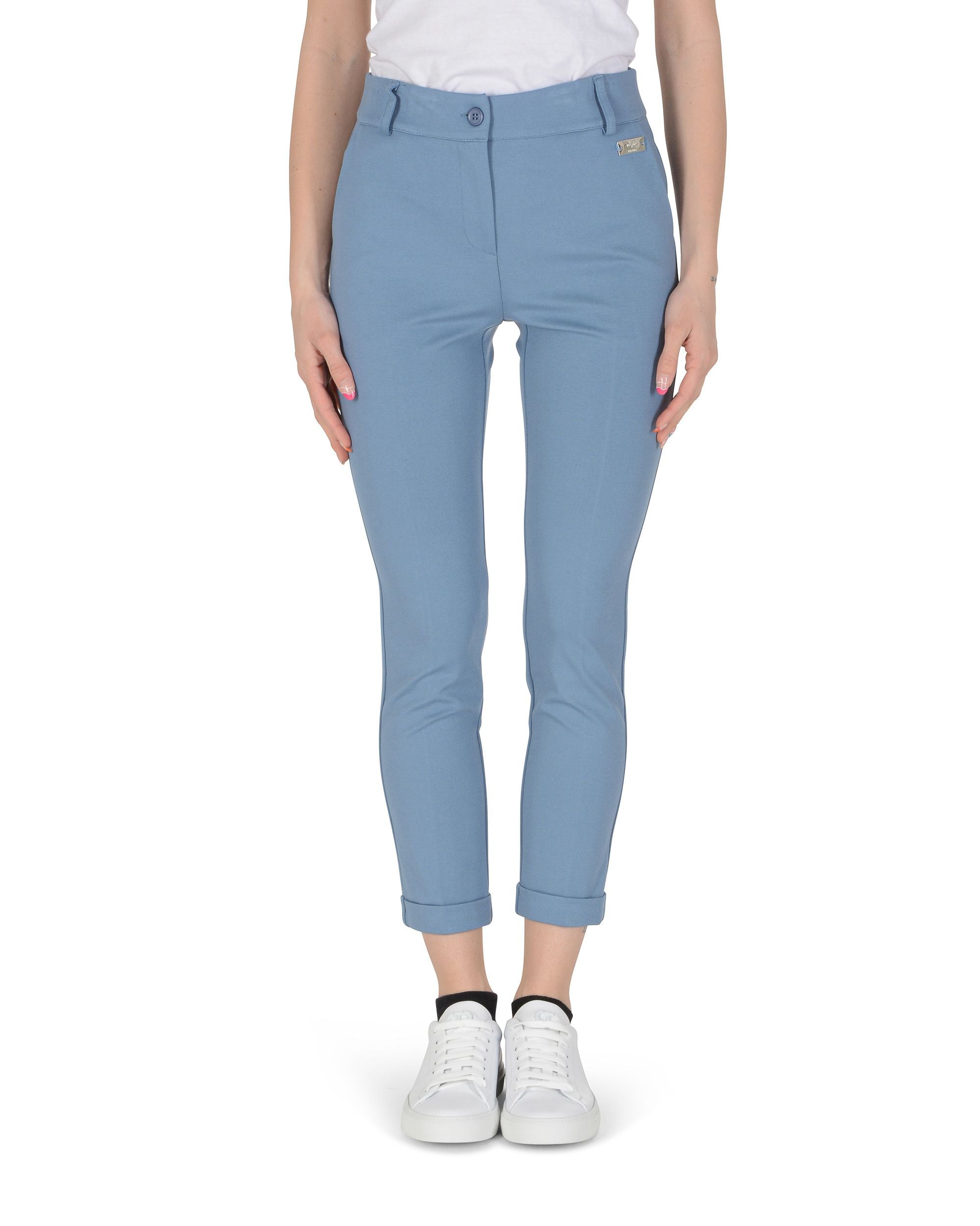 19V69 Italia Pantaloni Donna Azzurro LEA PR AZZURRO CHIARO