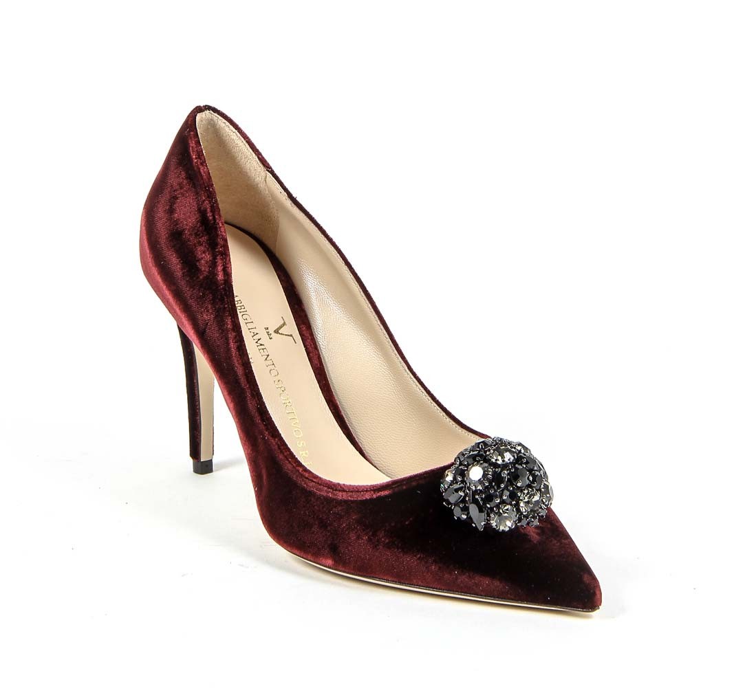 V 1969 Italia Womens Pump 3104104 VELLUTO BORDEAUX