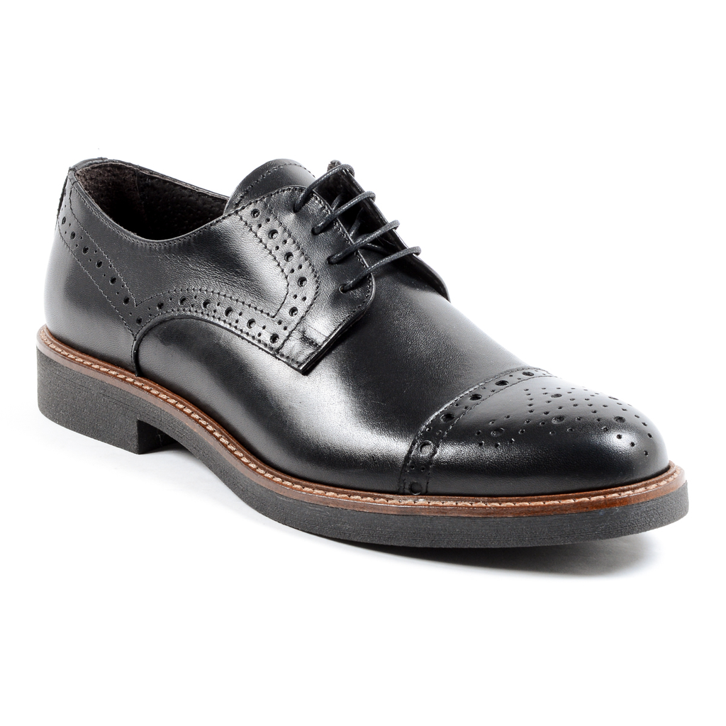 Andrew Charles Scarpa Brogue da Uomo Nera LOU