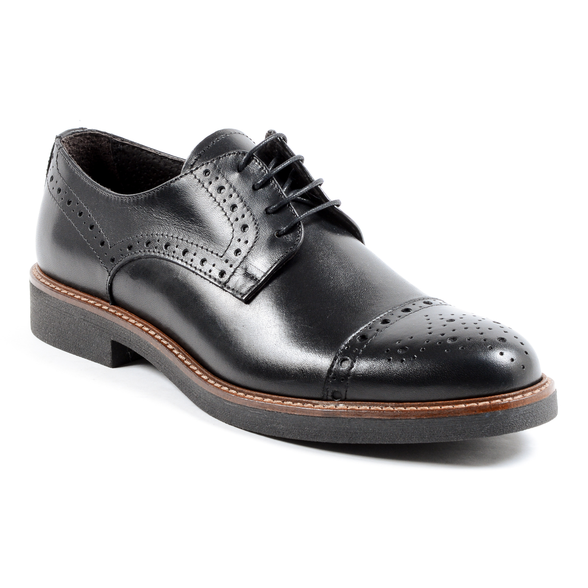 Andrew Charles Scarpa Brogue da Uomo Nera LOU