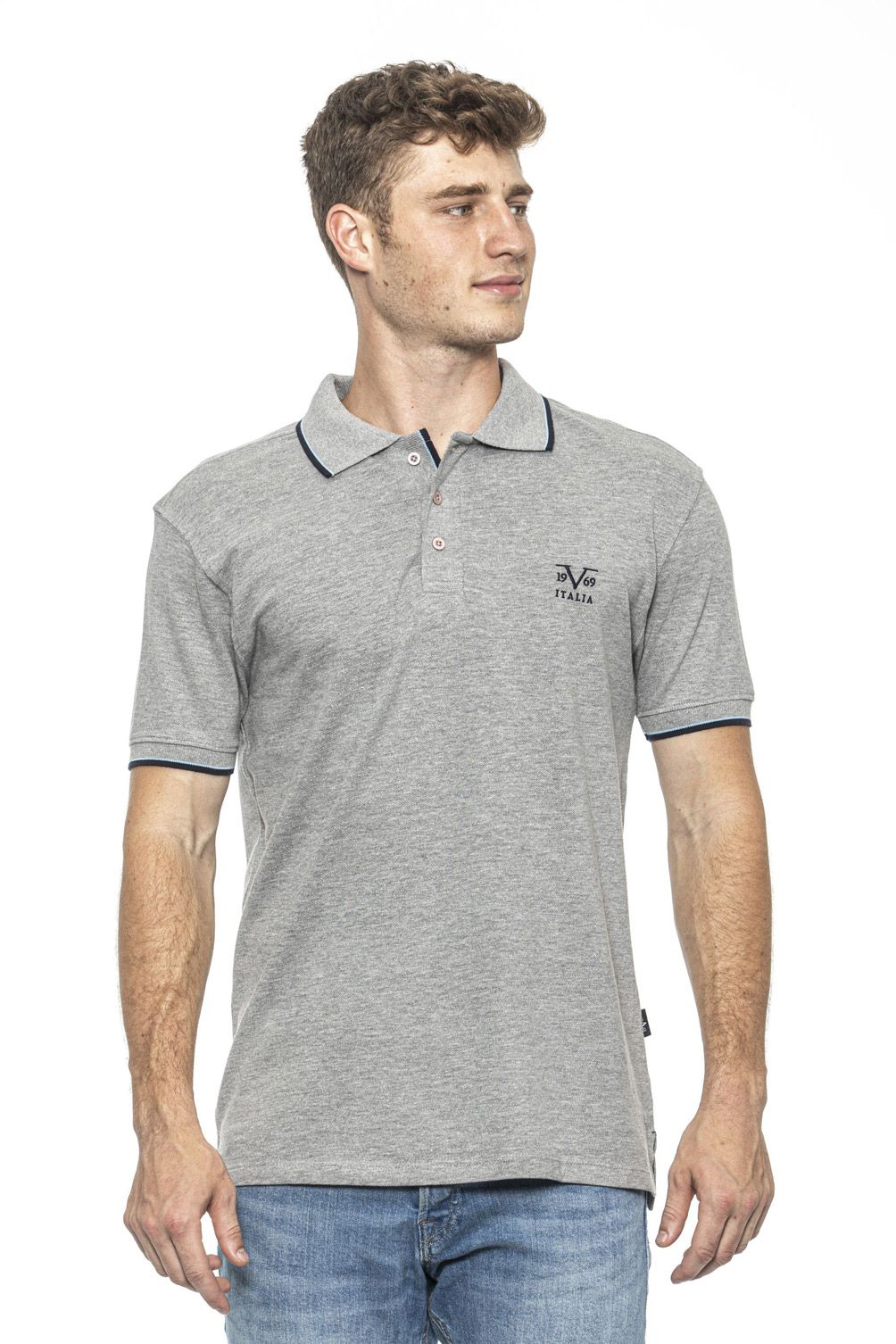 19V69 Italia Polo Uomo Grigio COSTINA GREY