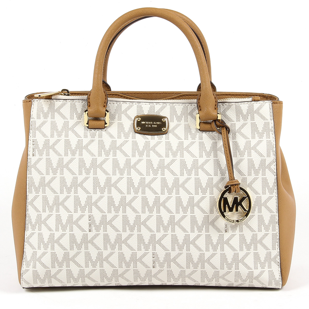 Borsa a mano da donna Michael Kors KELLEN 35S7GSOS2B VANIGLIA ACRN