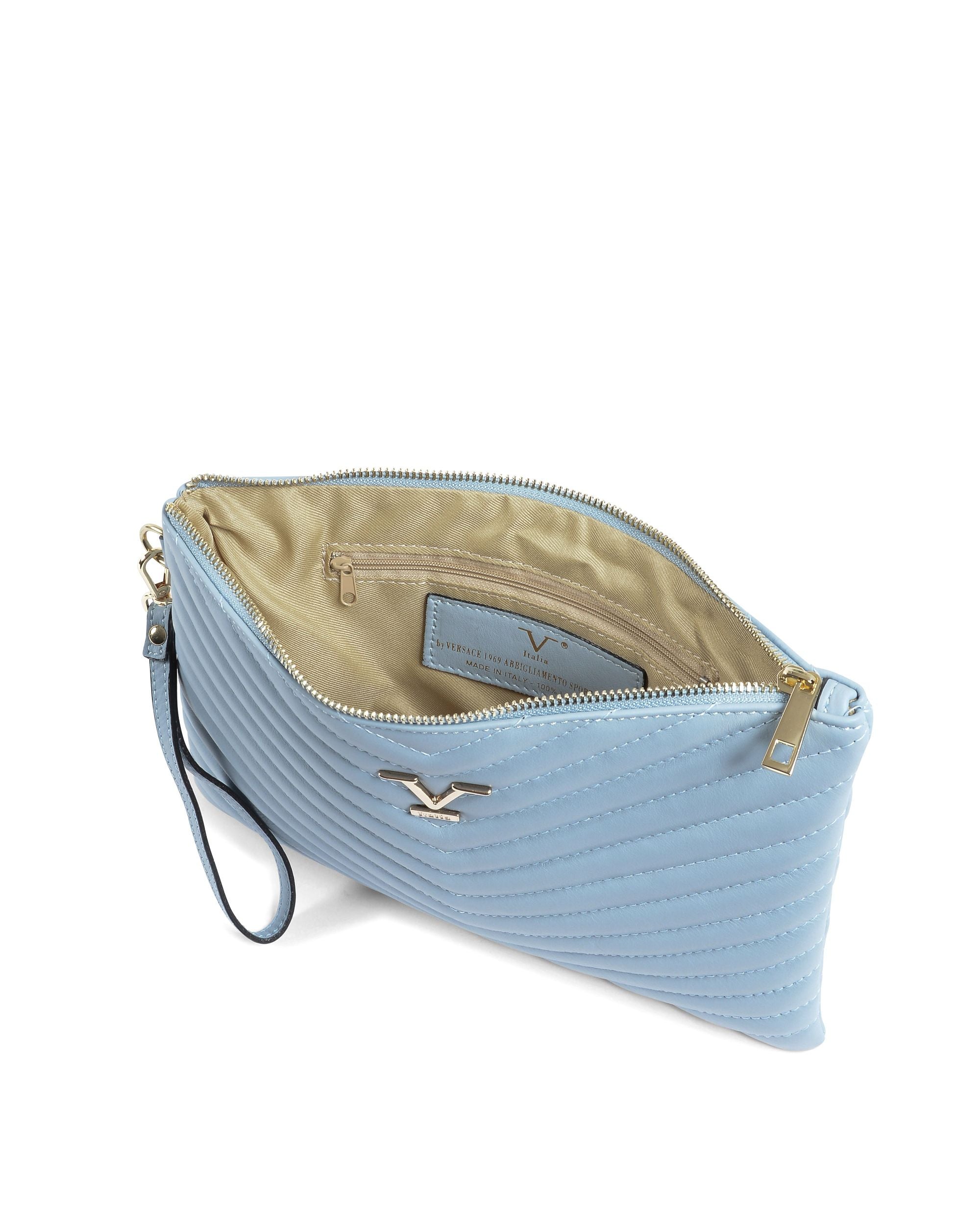 V Italia Borsa a mano da donna Azzurro V613 52 SAUVAGE CELESTE